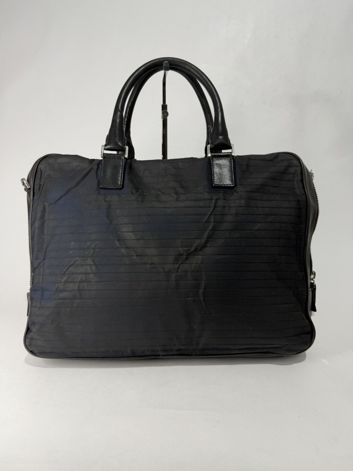 Dior Dior Homme Black/Navy Leather and Nylon Briefcase Size ONE SIZE - 1 Thumbnail