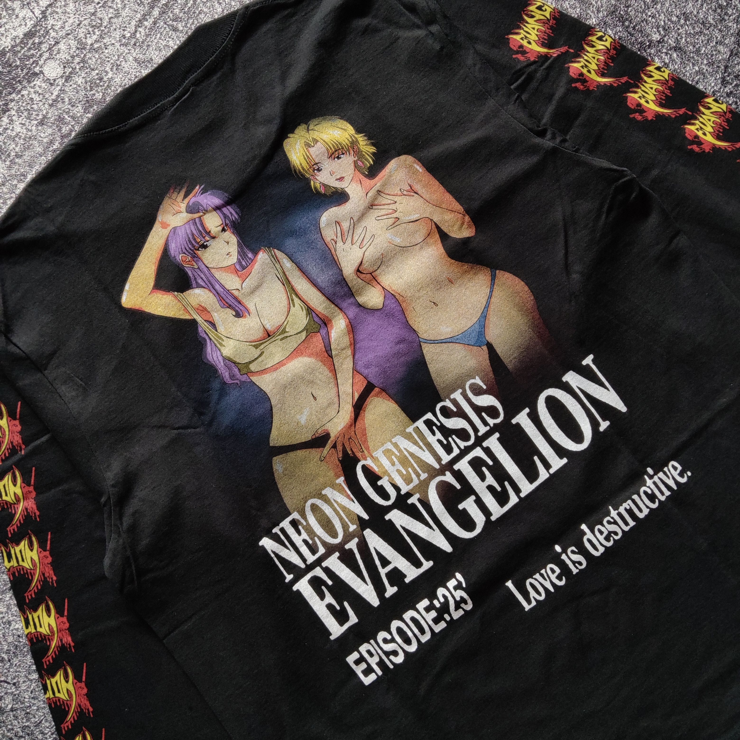 Anime × Japanese Brand × Vintage ‼️LIMITED TSHIRT EVANGELION : EPISODE 25‼️ Size US XL / EU 56 / 4 - 4 Thumbnail