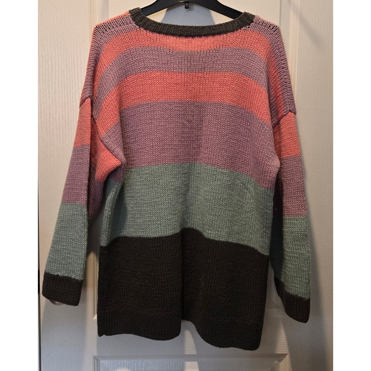 Perry Ellis VTG Perry Ellis Portfolio 100% wool color block sweater sz M Size M / US 6-8 / IT 42-44 - 2 Thumbnail