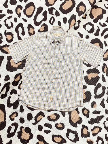 Burberry Vintage Burberrys Nova Check SHORT sleeve Shirt Size US L / EU 52-54 / 3 - 1 Thumbnail