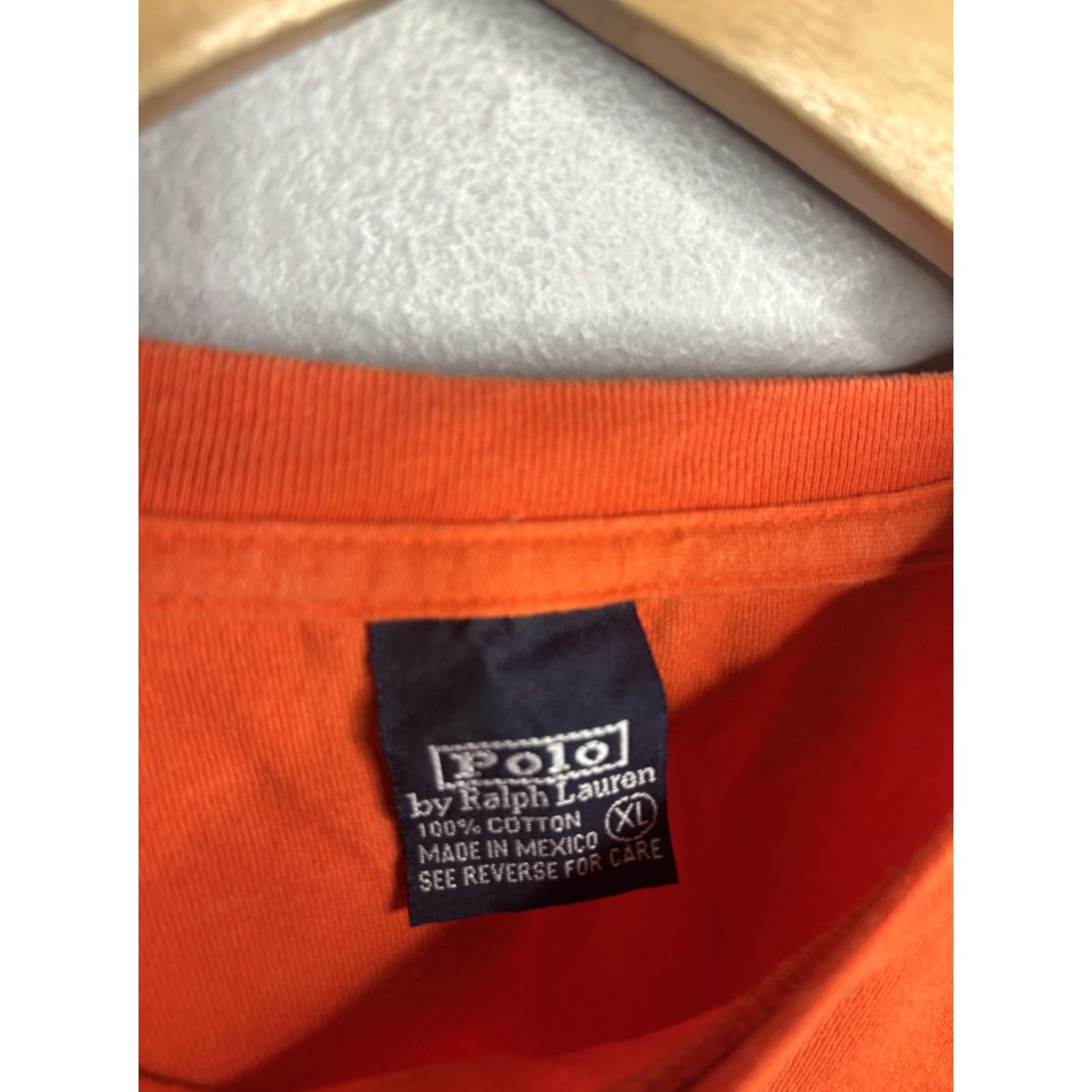 Polo Ralph Lauren VTG Polo Ralph Lauren Shirt Mens S Orange Long Sleeve P Logo Stripe Graphic Tee Size US S / EU 44-46 / 1 - 4 Thumbnail