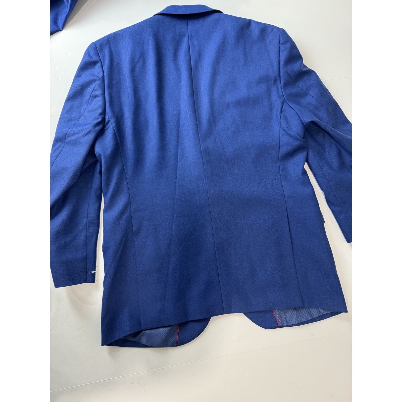 Other Bacaccio Uomo Blue 2-Piece Suit 40S Jacket 34S Pants Slim Size 40S - 13 Thumbnail