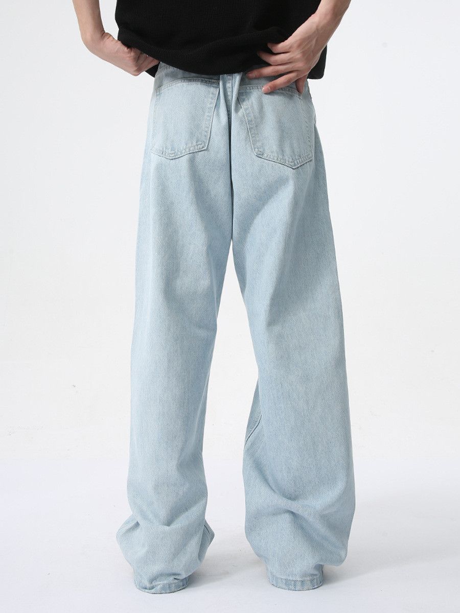 Japanese Brand Men's Japanese Retro Straight Leg Loose Casual Jeans Size US 32 / EU 48 - 4 Thumbnail