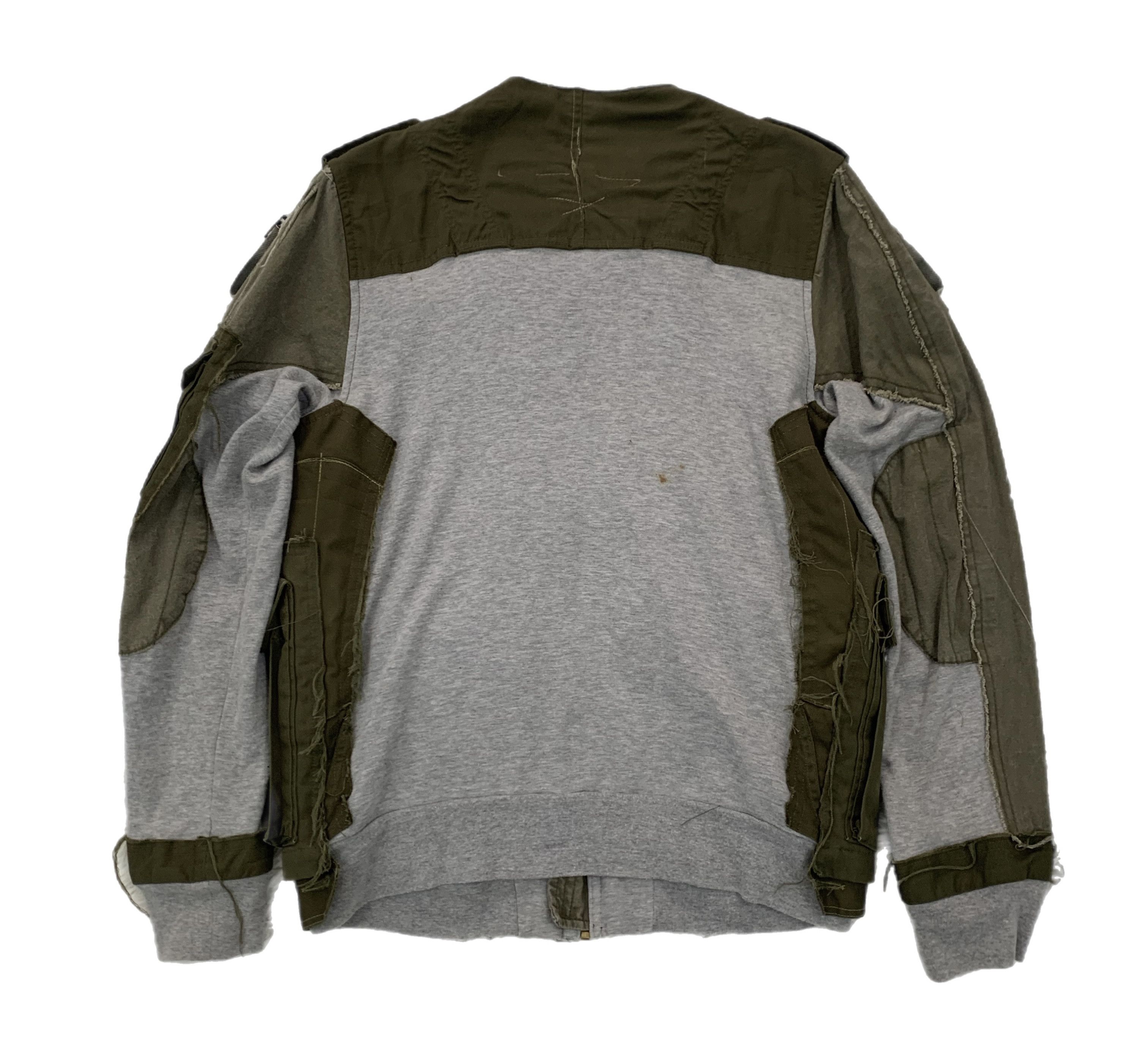 Japanese Brand Gepaeck Reconstructed Military Army Green Sweater Jacket Size US L / EU 52-54 / 3 - 2 Thumbnail