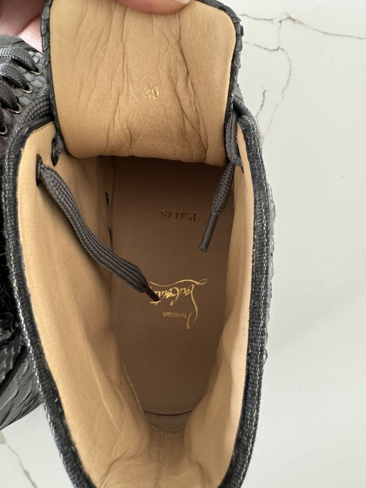 Christian Louboutin Christian Louboutin Python Sneaker Size US 7 / EU 40 - 5 Thumbnail