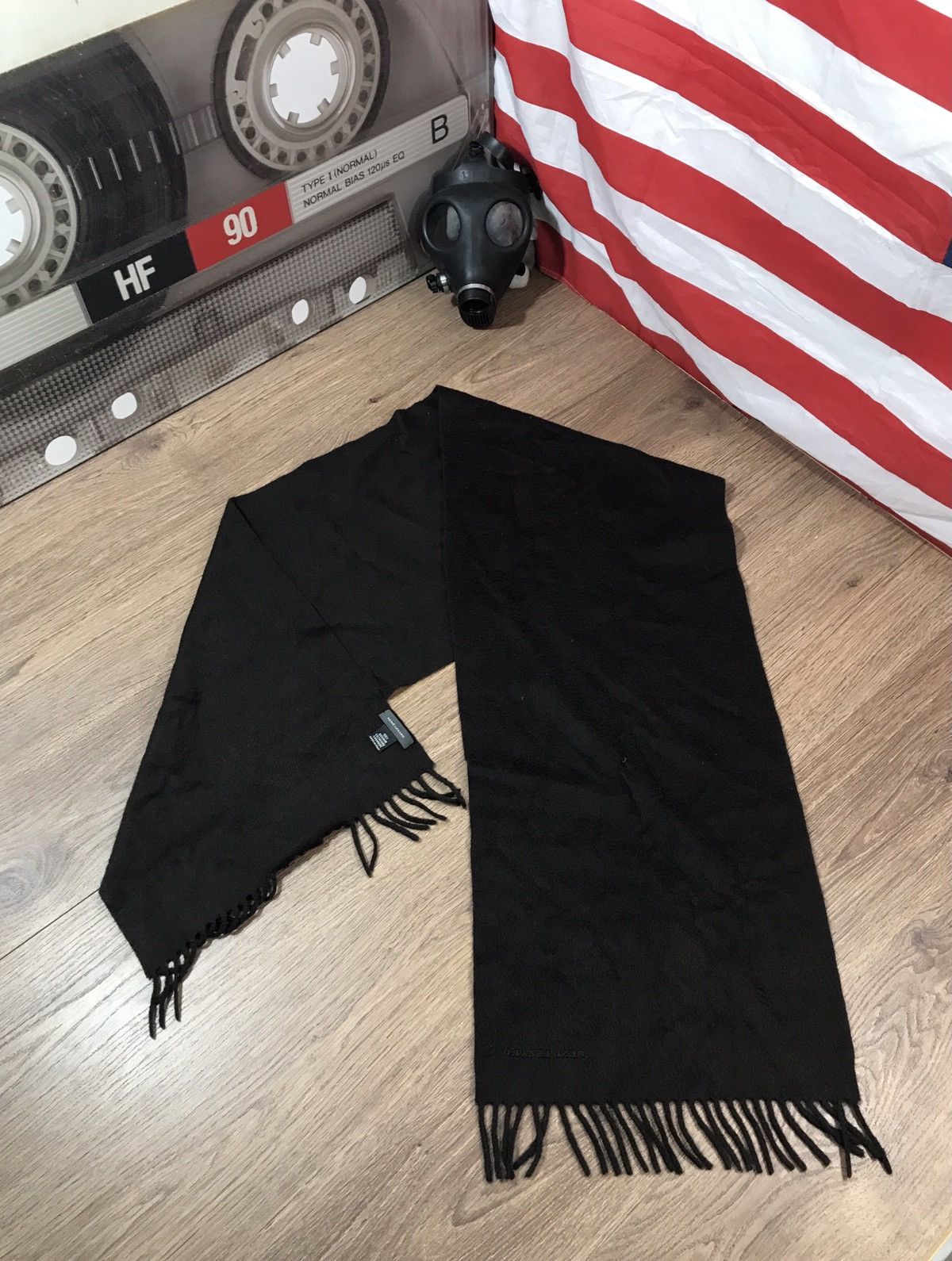 Vintage Rene Lezard Cashmere Scarf Size ONE SIZE - 2 Thumbnail