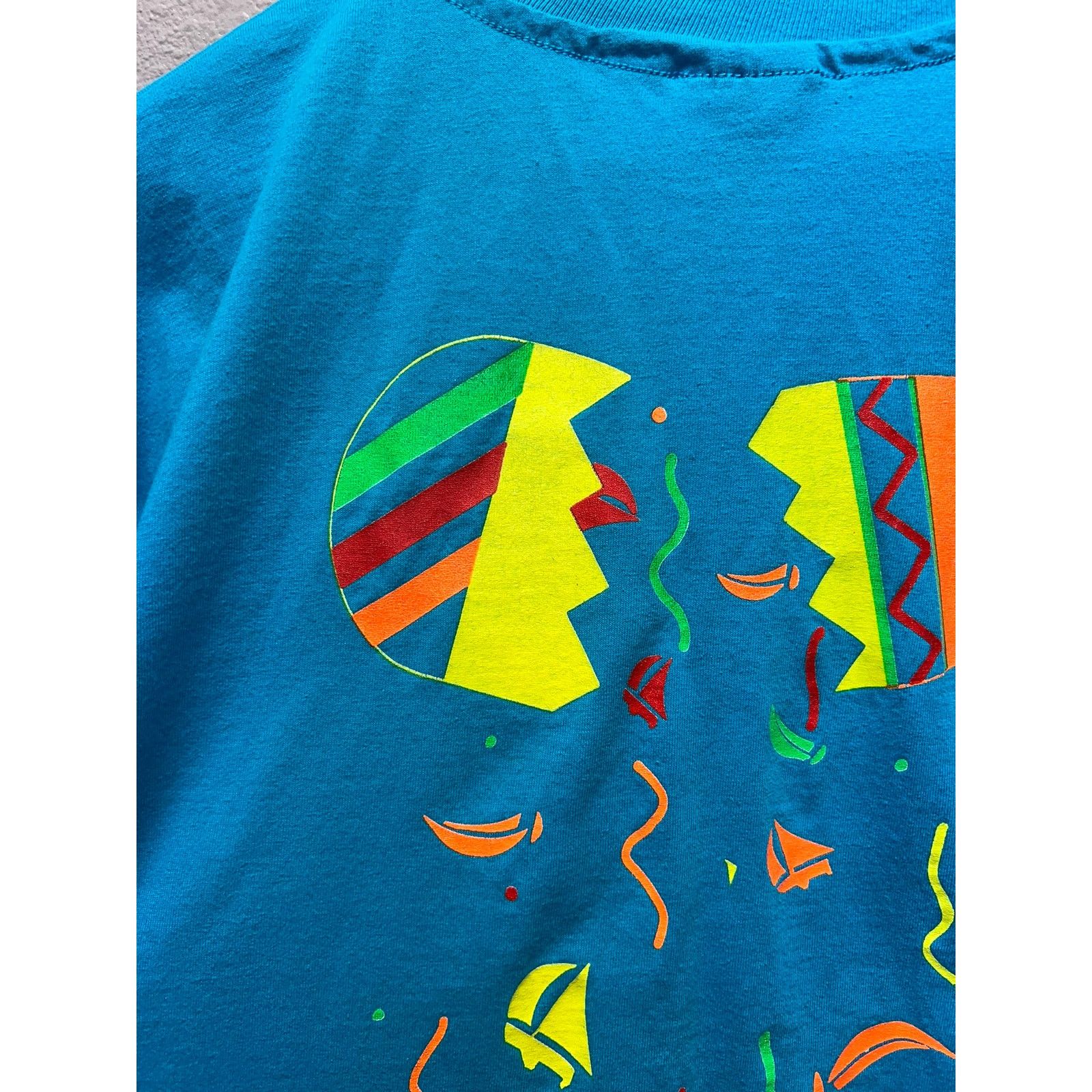 Hanes Vintage Regatta Shirt Fiesta Regatta AYC Boat Blue Sail Boat Size US L / EU 52-54 / 3 - 8 Thumbnail