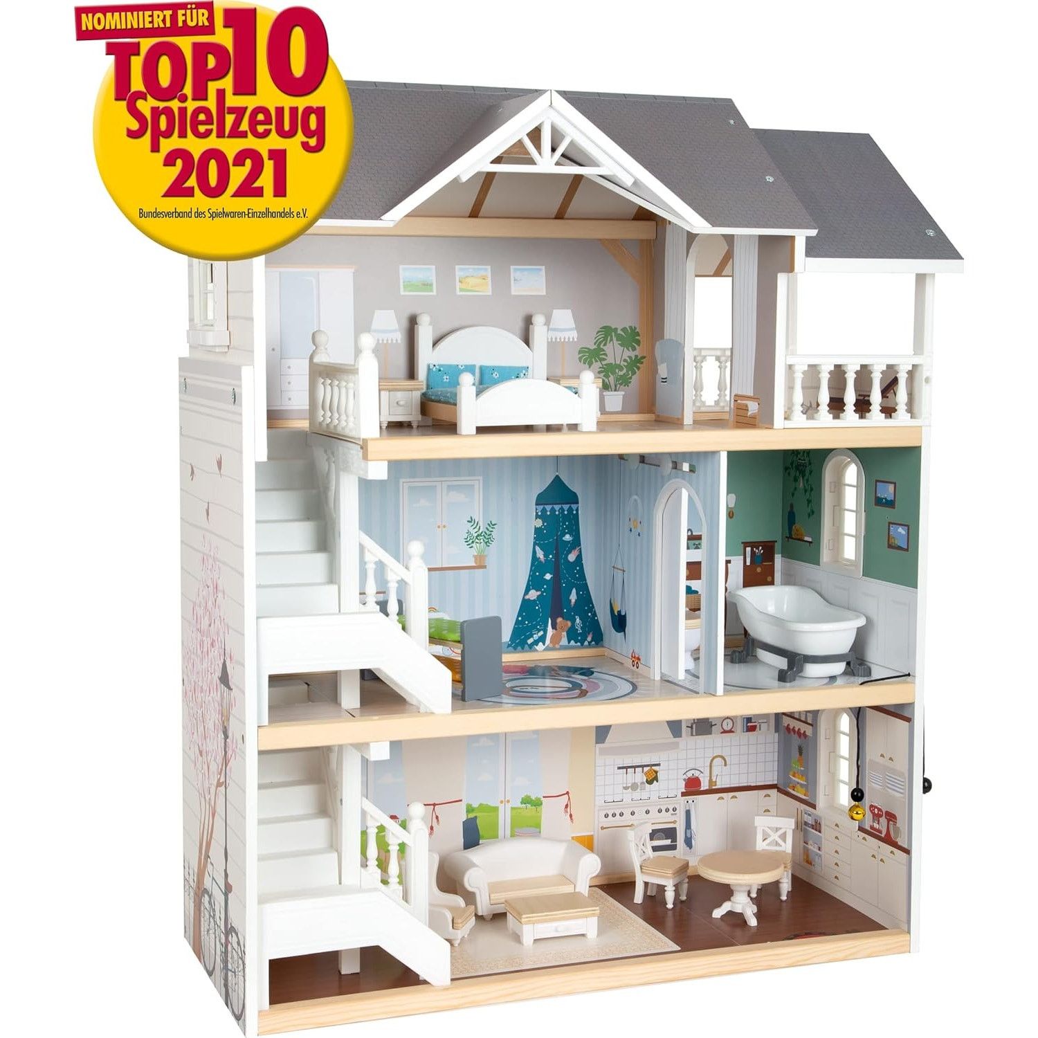 Other Wooden Toys Urban Villa Doll House Playset Collection Size ONE SIZE - 5 Thumbnail