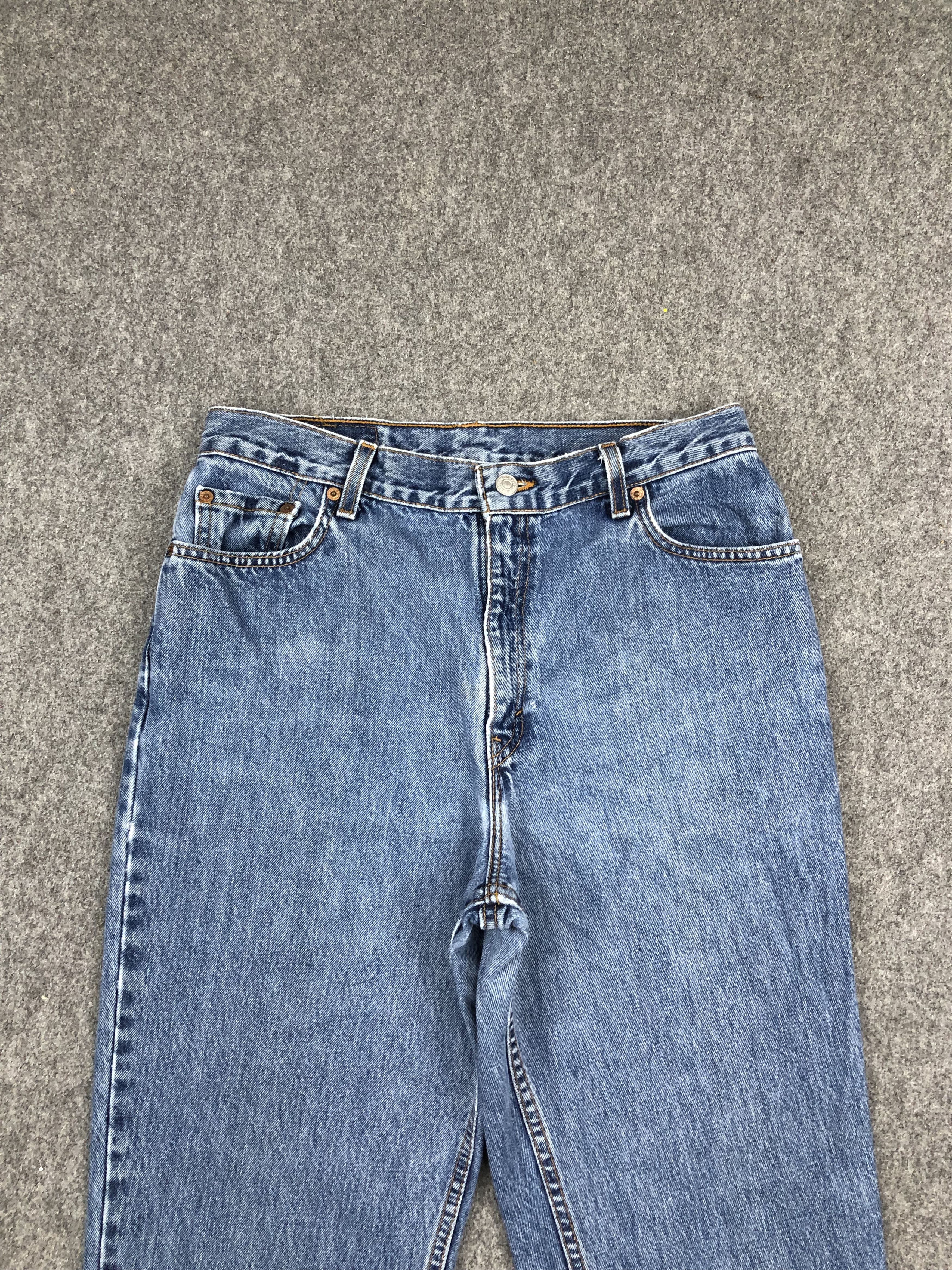 Levi's Vintage 90s Levis 550 Light Blue Jeans DP1682 Size US 31 - 2 Thumbnail