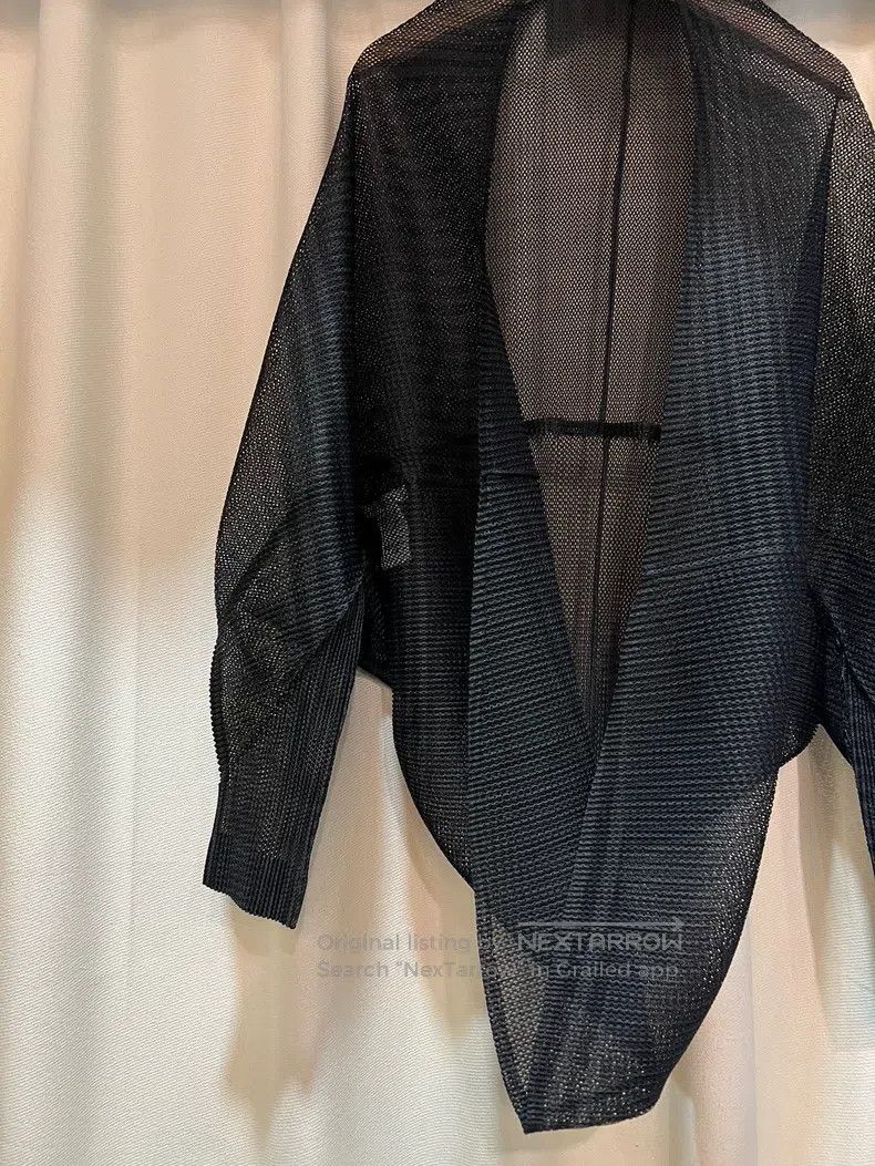 Issey Miyake Issey Miyake size:one size Black-Green Striped Tatami-Styl Size XXS / US 00 / IT 34 - 2 Thumbnail