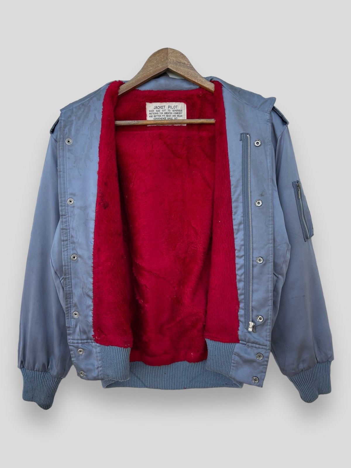 Vintage 🔥Vintage Us Military Satin Flight Pilot Bomber Jacket Size US S / EU 44-46 / 1 - 5 Thumbnail