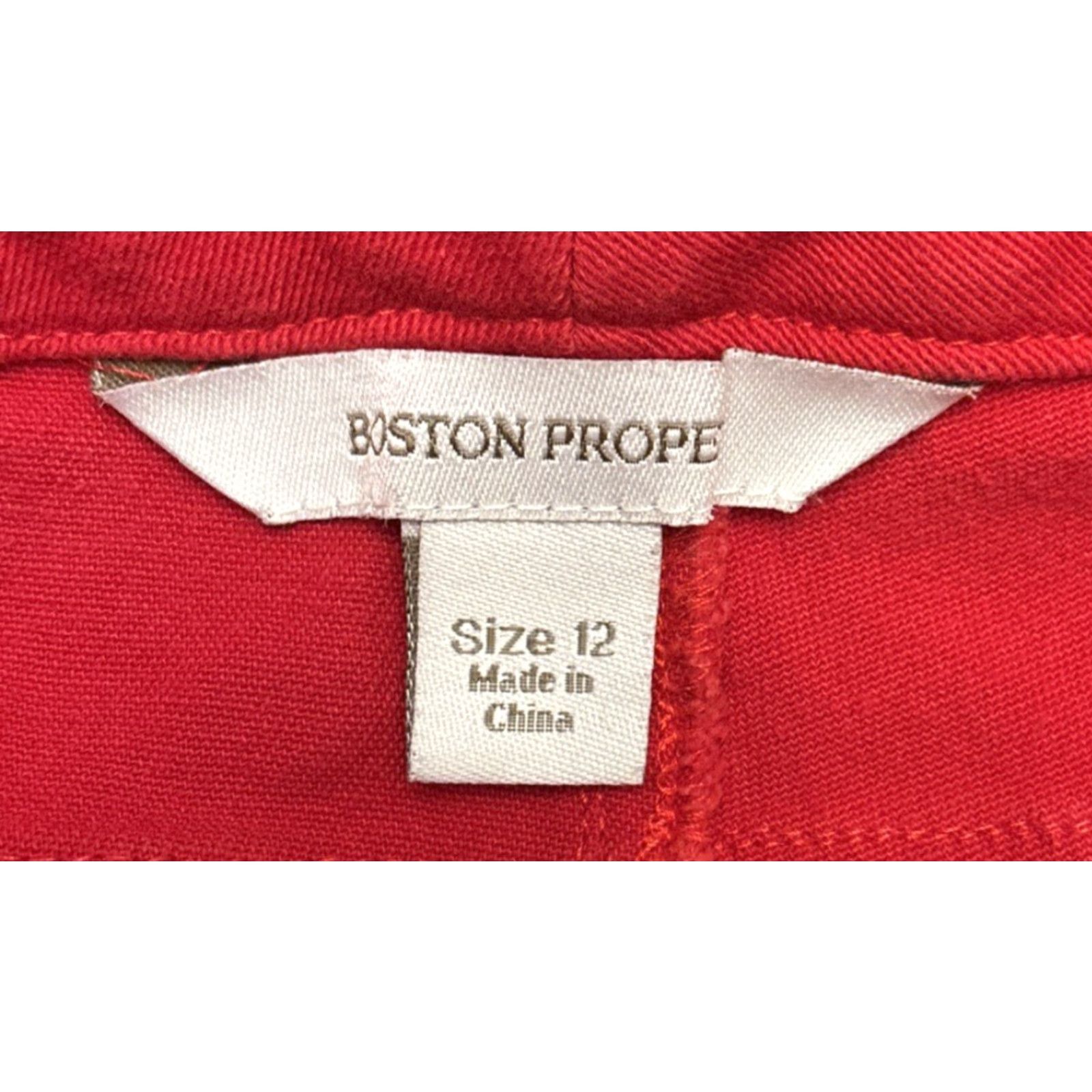 Boston Proper Boston Proper Red Jeans Skinny Cropped 27in Inseam Pants Stretch Pockets Womens 12 Regular Slim Size 34" / US 12 / IT 48 - 5 Thumbnail