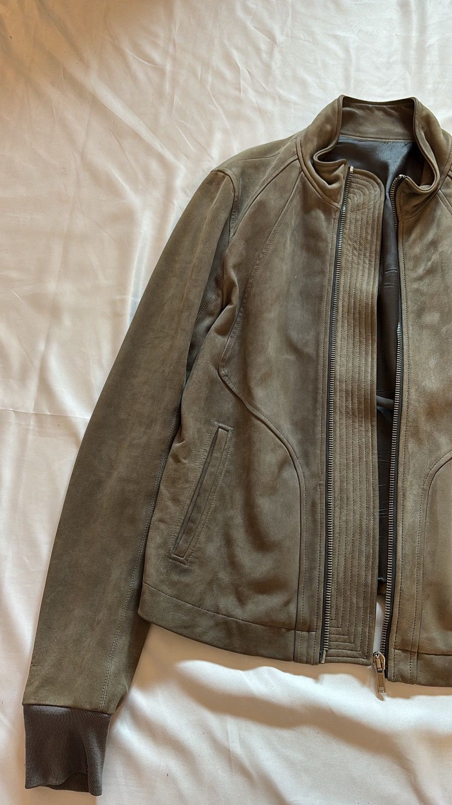 Rick Owens Rick Owens FW10 'Gleam' Suede Leather Jacket Size US M / EU 48-50 / 2 - 3 Thumbnail
