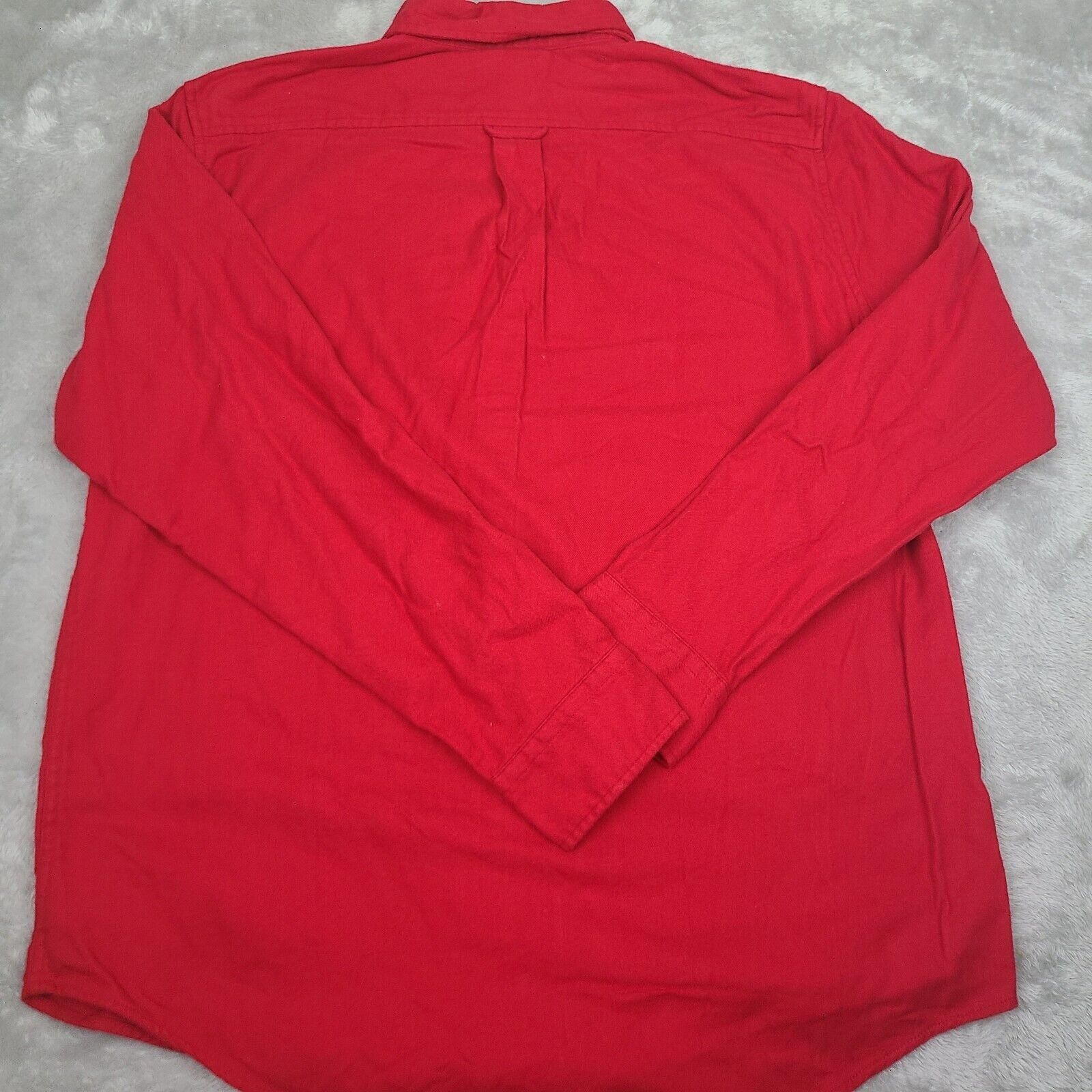 Lands' End Lands End Long Sleeve Red Men's Traditional Fit Flagship Fla Size US L / EU 52-54 / 3 - 7 Thumbnail