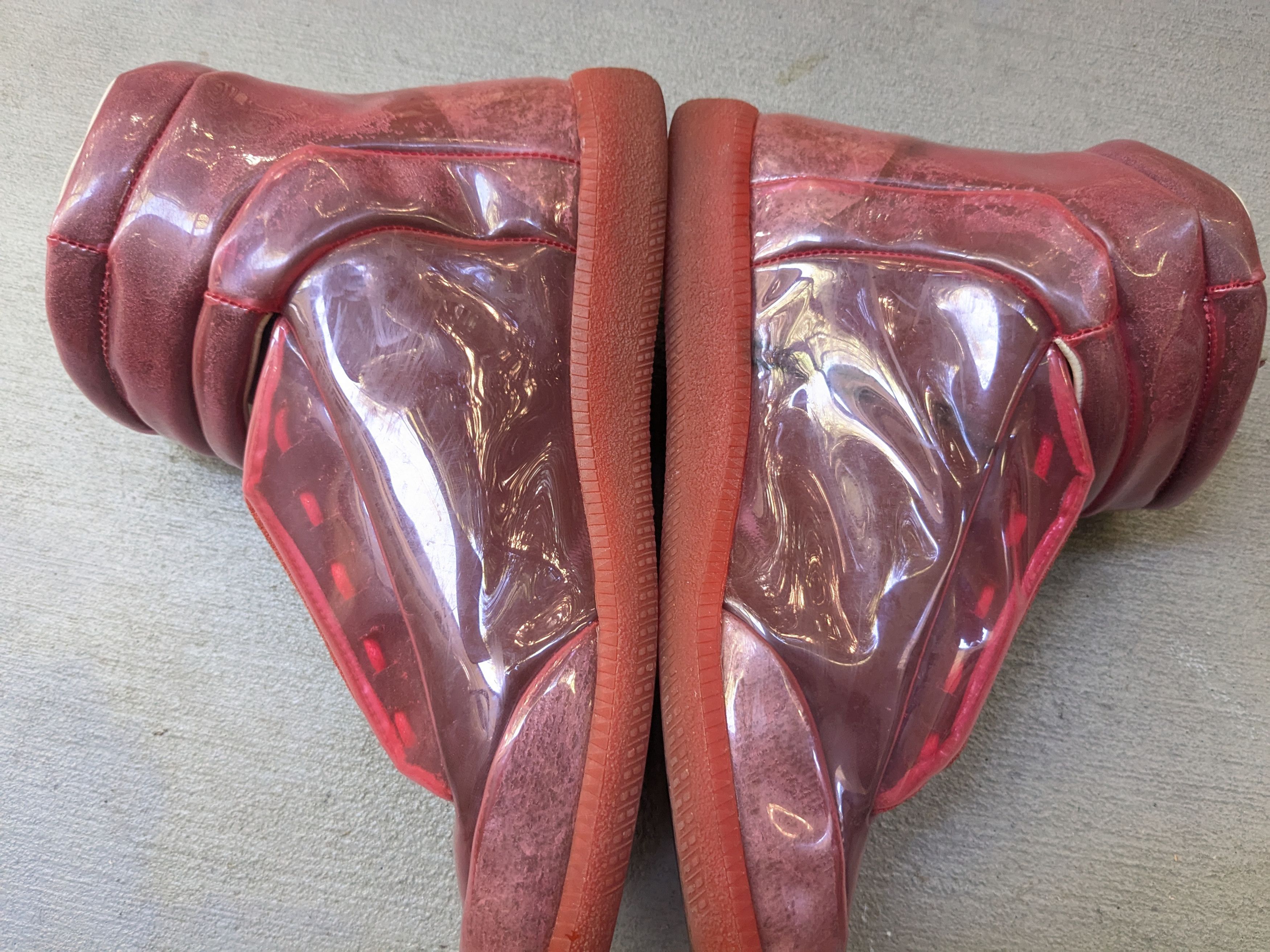 Maison Margiela Maison Margiela Future Red PVC 10 43 High Tops Clear Size US 10 / EU 43 - 13 Thumbnail