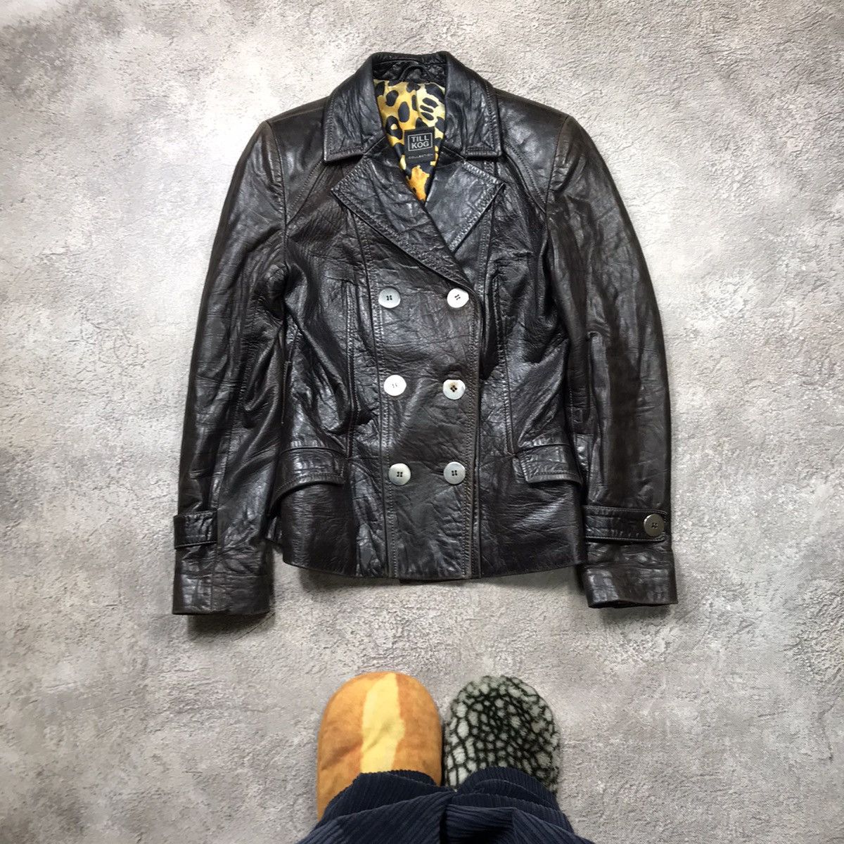 VINTAGE Y2K LEATHER NAPOLEON JACKET JAPAN STREETWEAR 90s