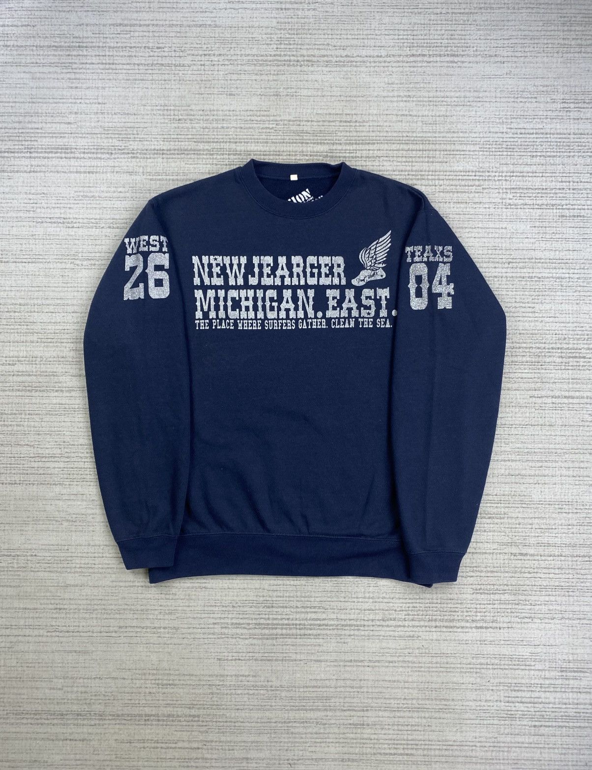 Japanese Brand Vintage New Jearger Michigan Back Hit Print Sweatshirt Size US XL / EU 56 / 4 - 1 Thumbnail