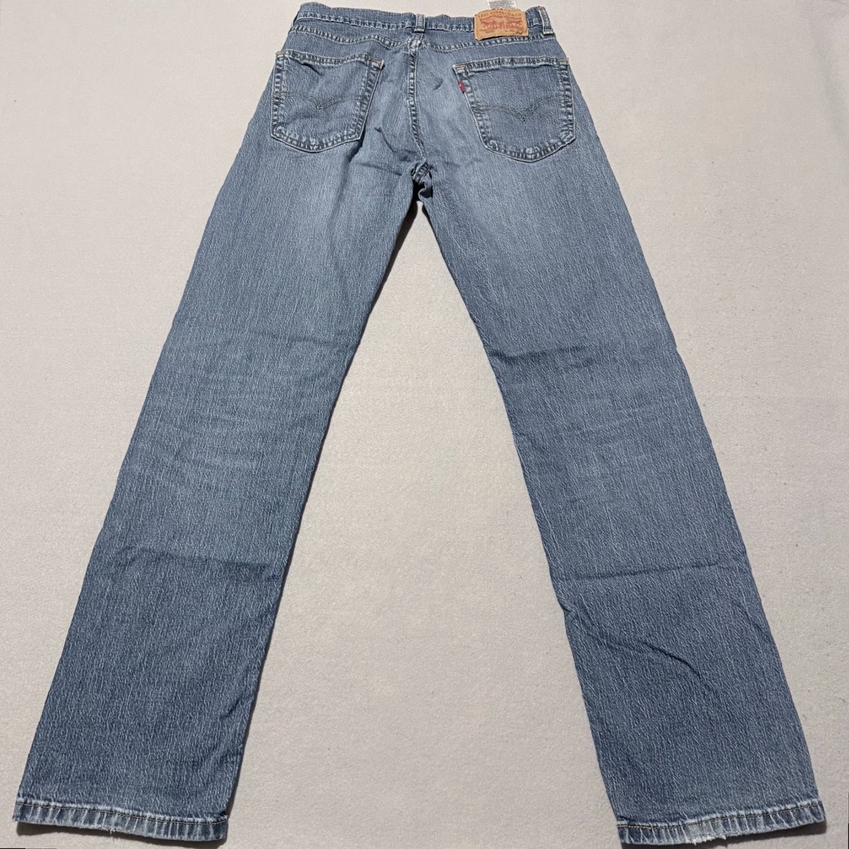 Levi's Levi's 505 Jeans Men Blue Denim Mid Rise Pockets - 30x32 - Regular/Medium Stonewash Straight Jeans Mens Size US 30 / EU 46 - 2 Thumbnail
