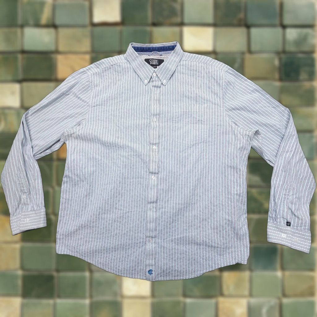 Cody James Cody James Button-Up Shirt Mens XL Western Print Long Sleeve Workwear Size US XL / EU 56 / 4 - 1 Thumbnail