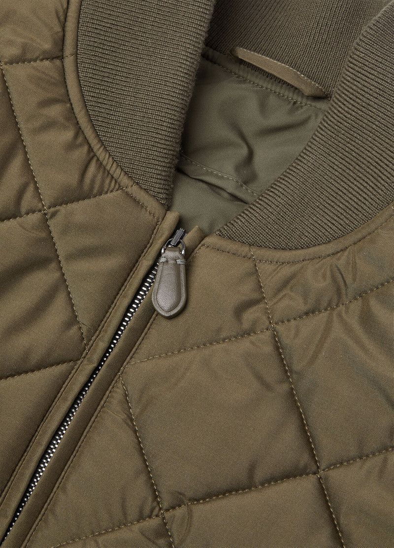 Loro Piana o1w1db10226 FAP0946 Benson Bomber Jacket in Green Size US XL / EU 56 / 4 - 7 Thumbnail