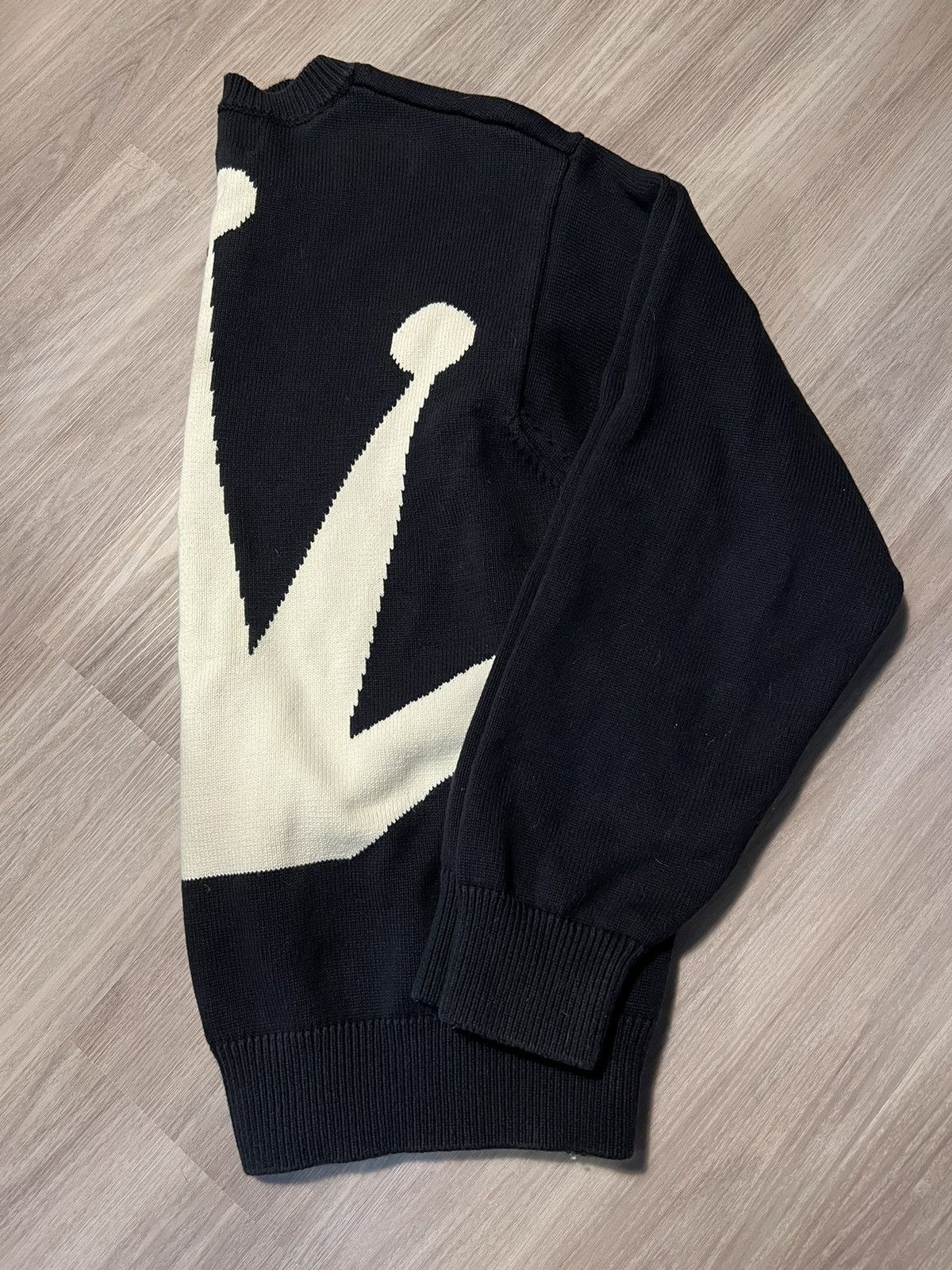 Stussy Black Stussy Crown Knit Sweater | Grailed