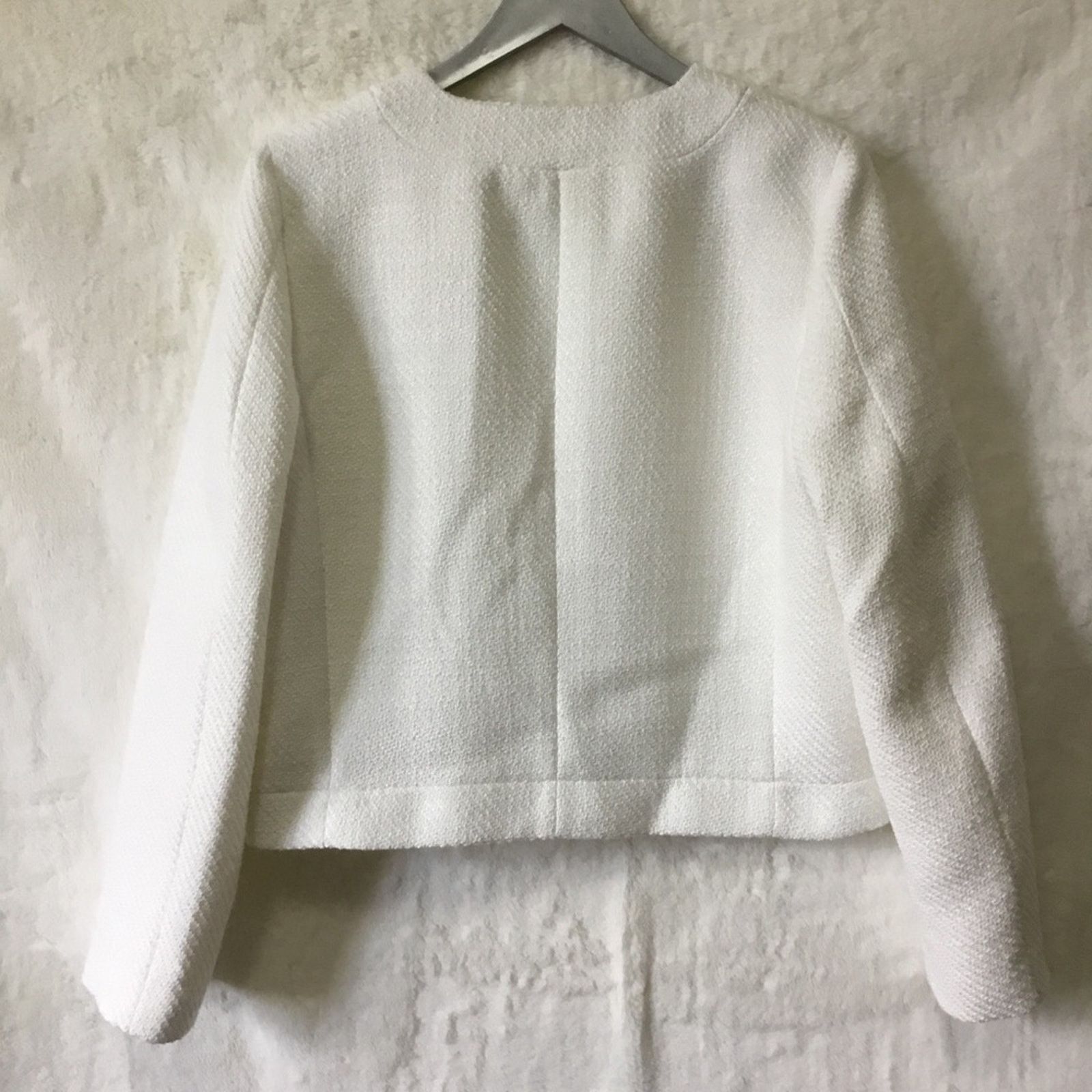 J.Crew J.Crew White Tweed Lady Jacket with Gold Buttons Size XL / US 12-14 / IT 48-50 - 7 Thumbnail