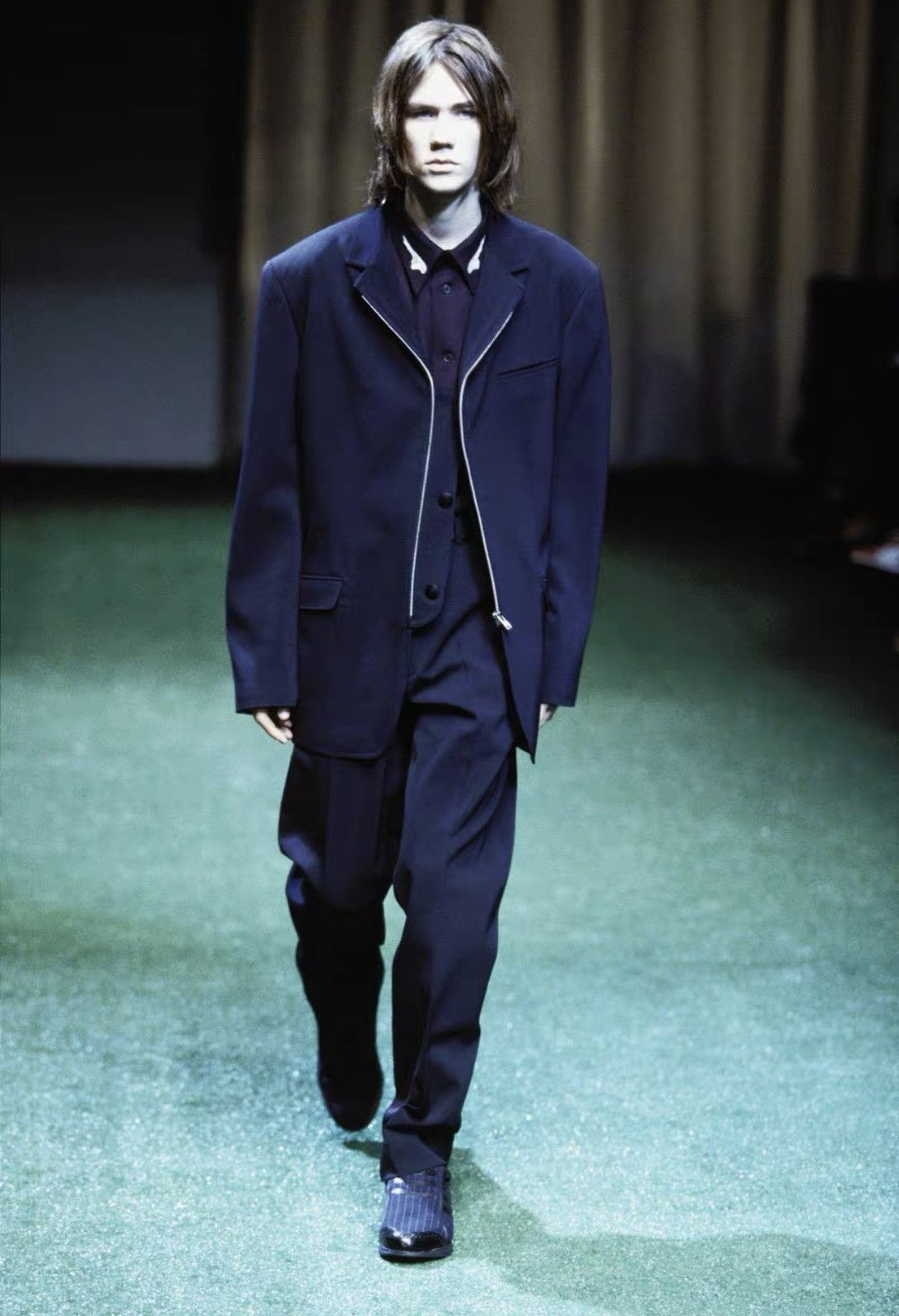 Yohji Yamamoto Yohji Yamamoto 02AW Leather Button Zip Blazer J4 Size US M / EU 48-50 / 2 - 3 Thumbnail