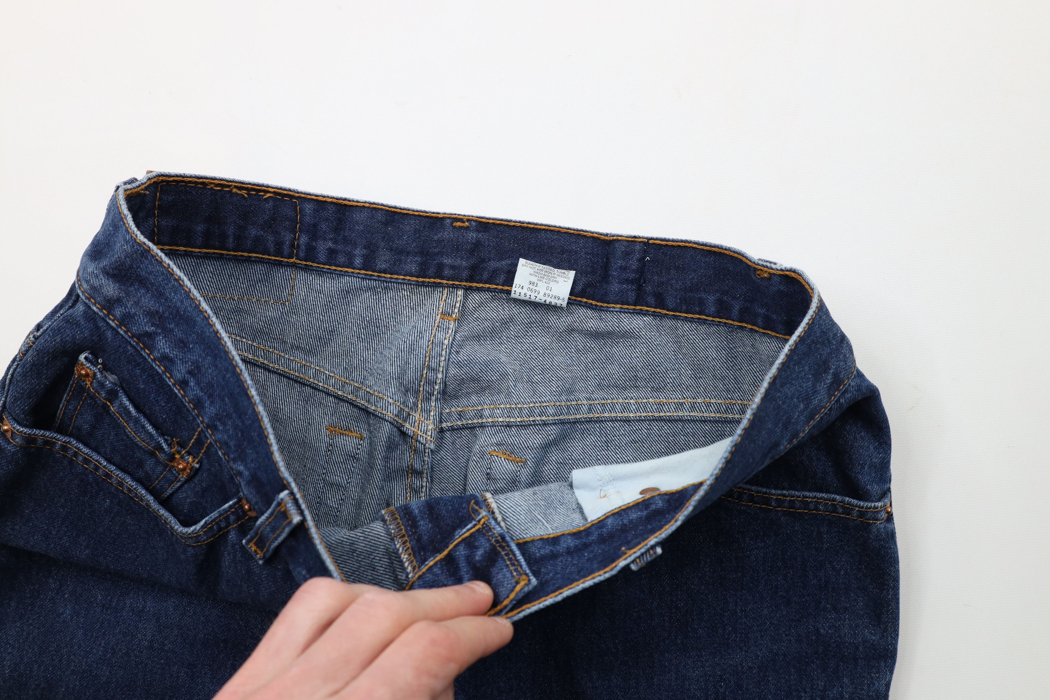 Levi's × Vintage Vintage 90s Levis 517 Flared Bootcut Denim Jeans Blue Size US 32 / EU 48 - 8 Thumbnail