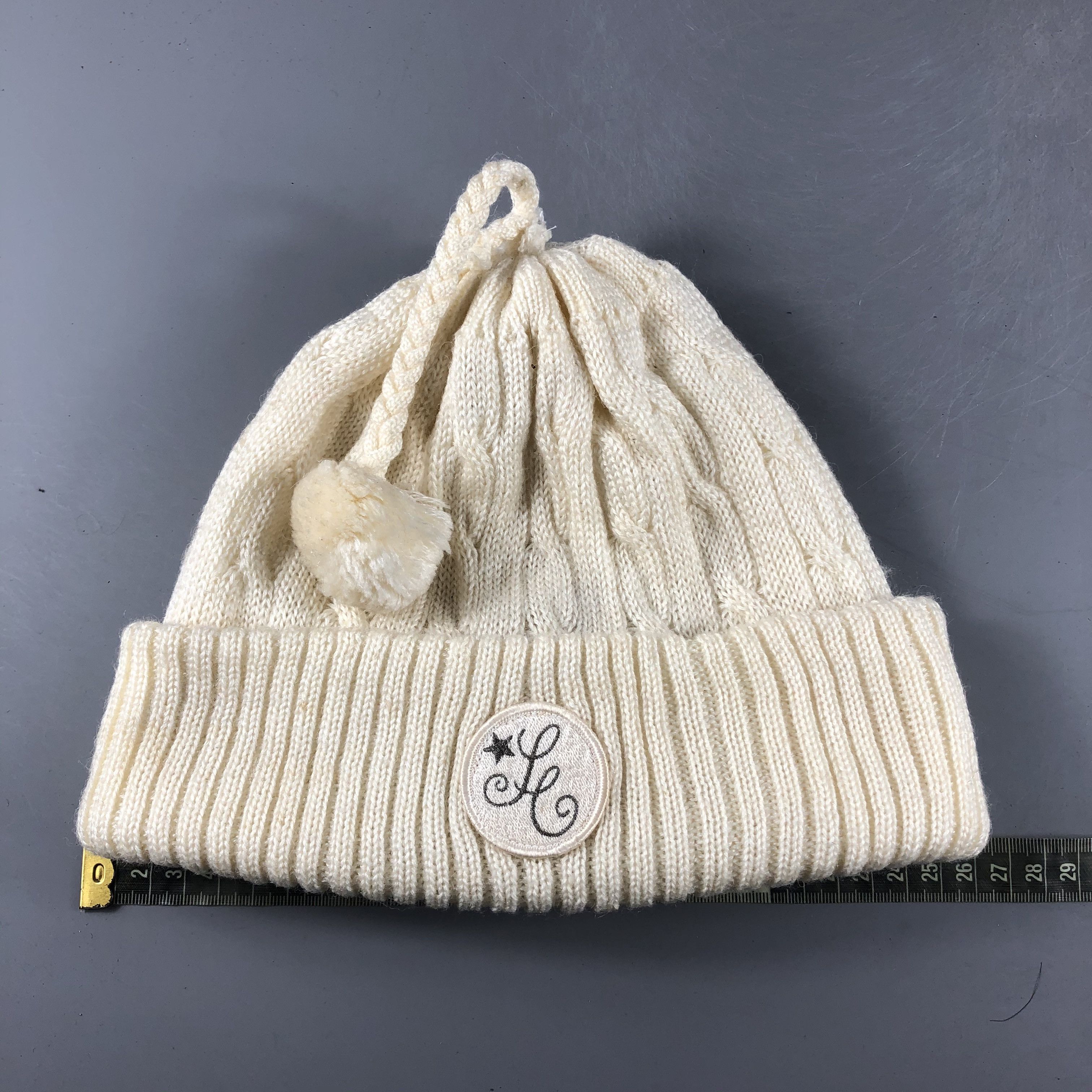 Other × Vintage Unknown Aran Isle Beanie Snow Hat Snow Cap -D062 Size ONE SIZE - 4 Thumbnail
