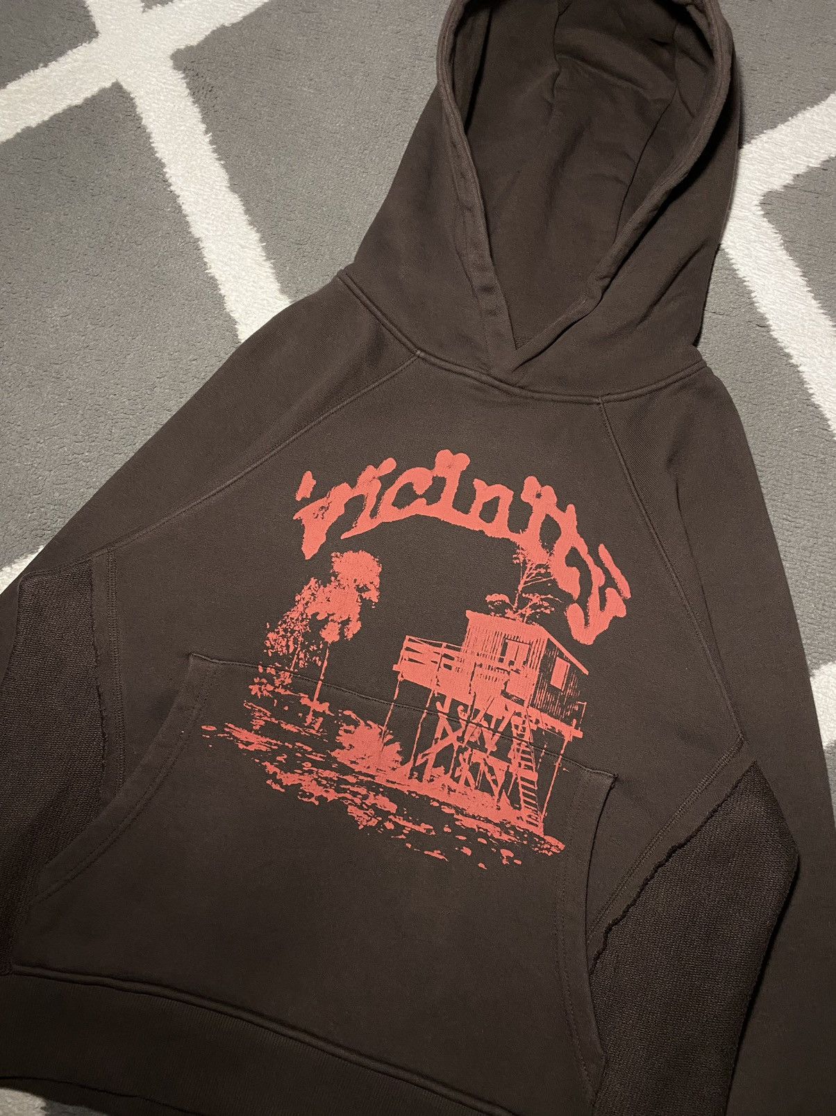 Designer × Vintage Vicinity Shooting House Brown Boxy Fit Hoodie Size US S / EU 44-46 / 1 - 10 Thumbnail