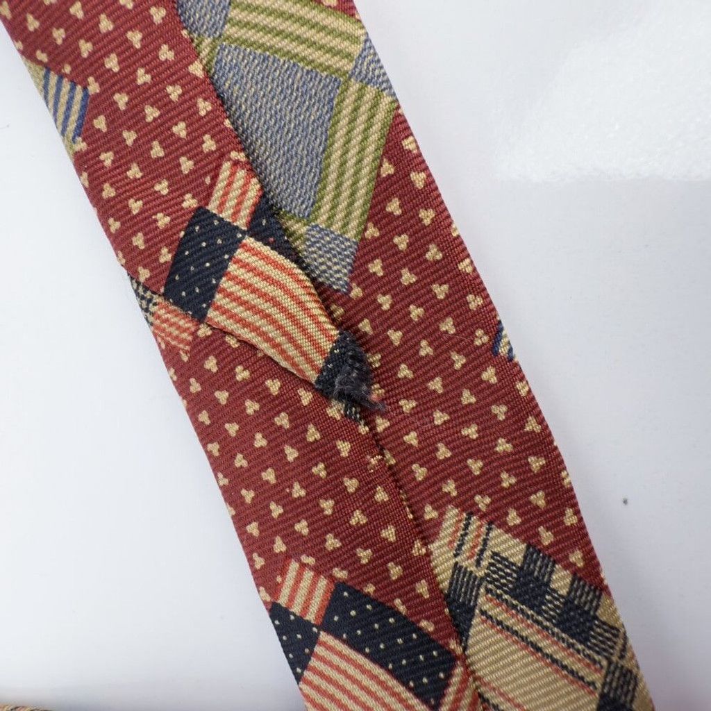 Yves Saint Laurent YVES SAINT-LAURENT Neckwear 100% Silk Rust Tie L 55" x W 3.5 Size ONE SIZE - 4 Thumbnail