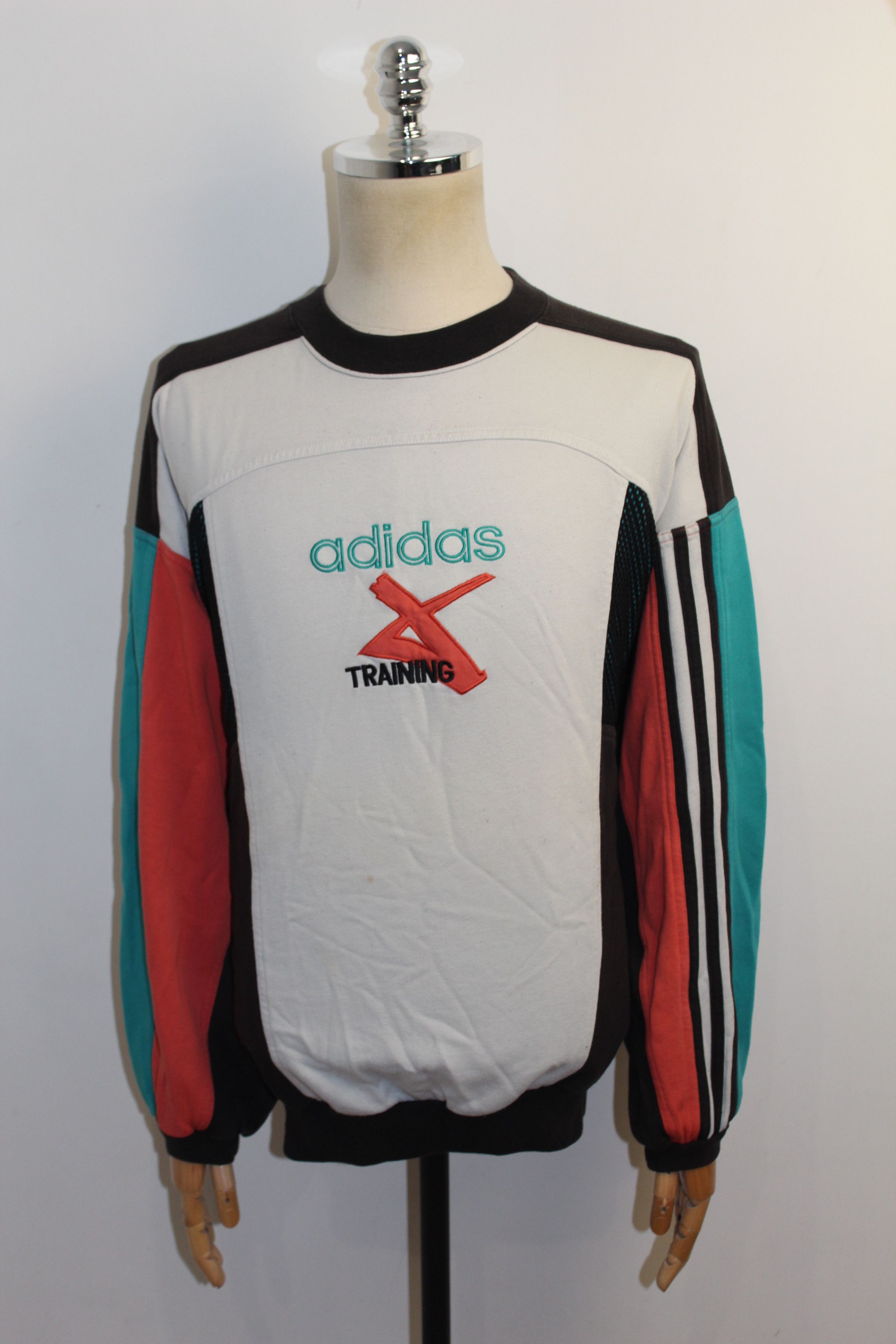 Adidas Men's Adidas Training Vintage Sweatshirt Jumper Size US XL / EU 56 / 4 - 1 Thumbnail