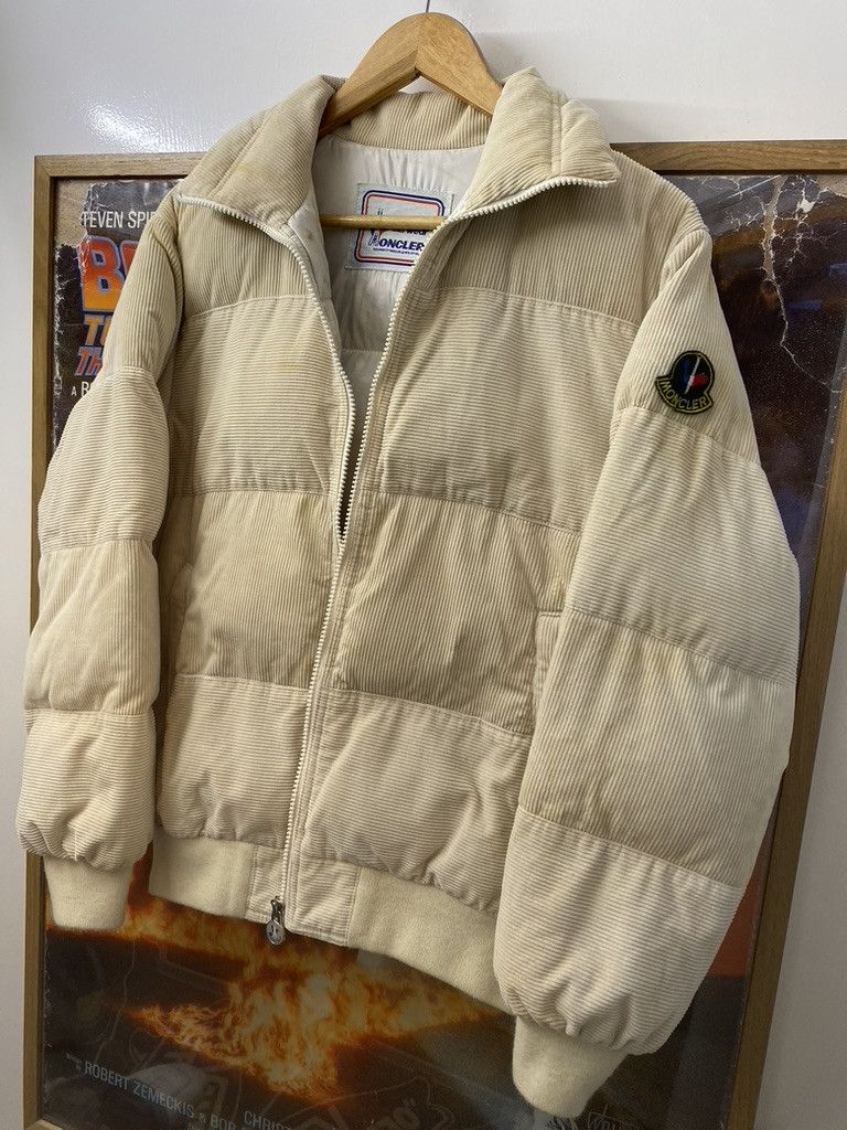 90s Vintage Moncler Asics Skiwear Corduroy Panelled Puffer