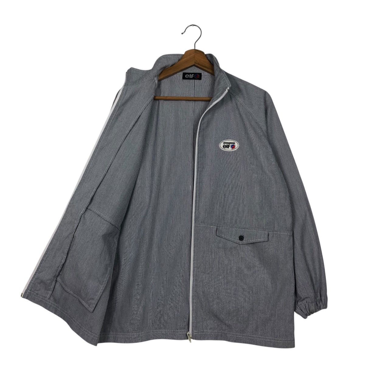 Japanese Brand Elf Racing Striped Full-Zip Jacket – Moto Streetwear Utility Size US M / EU 48-50 / 2 - 12 Thumbnail