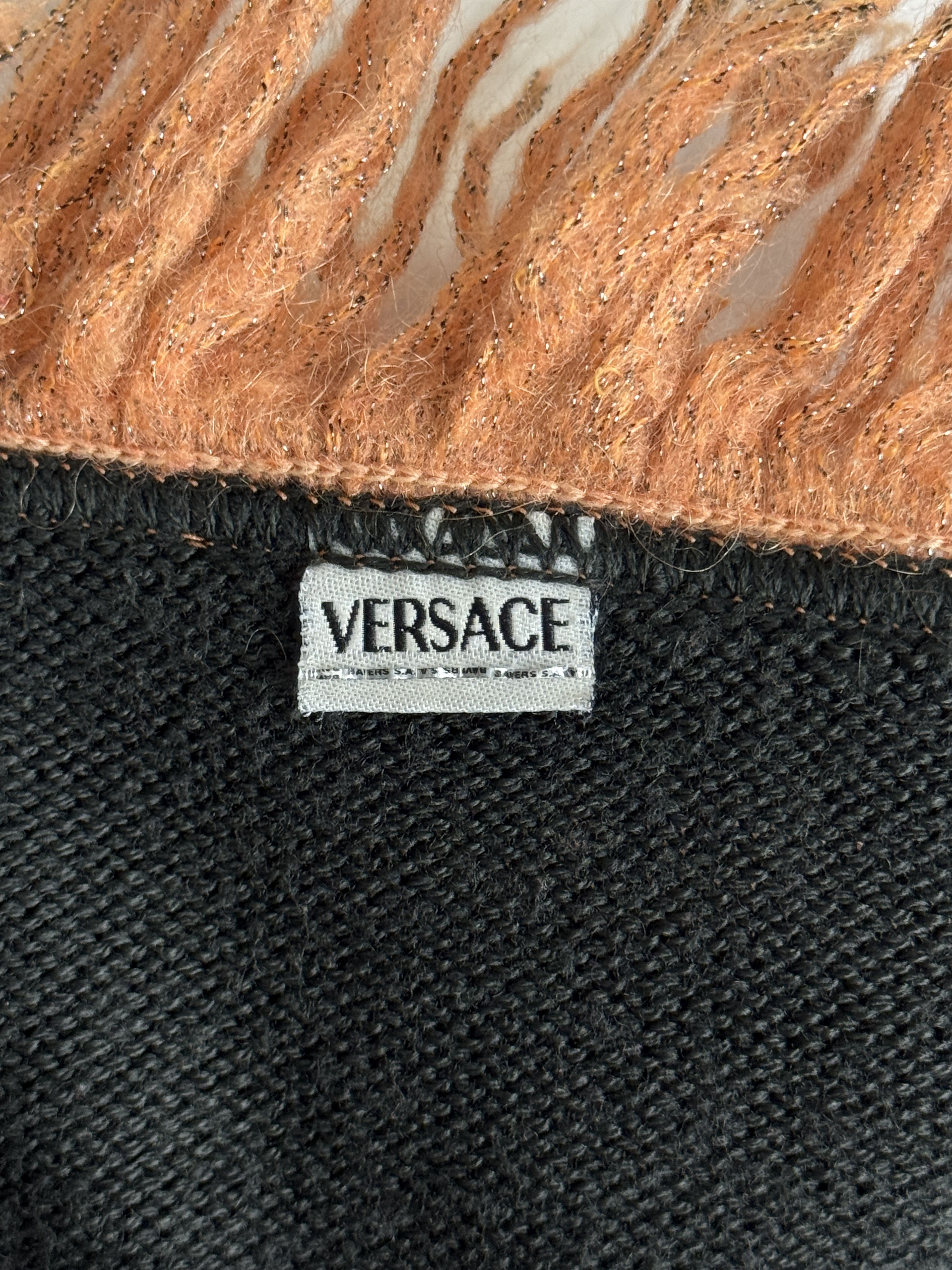 Versace VERSACE YOUNG vintage women’s wool blend poncho Size XS / US 0-2 / IT 36-38 - 6 Thumbnail