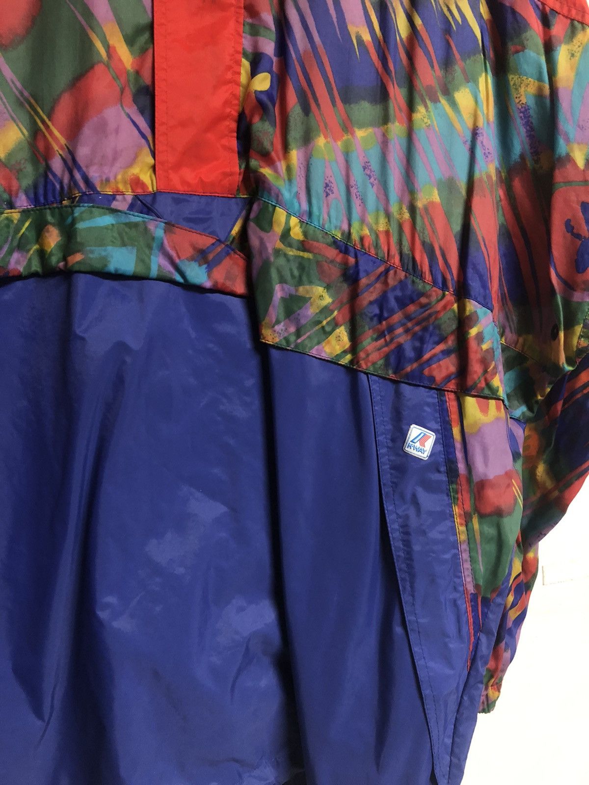 K-Way × Vintage Kway vintage membrane jacket Y2K Size US L / EU 52-54 / 3 - 2 Thumbnail