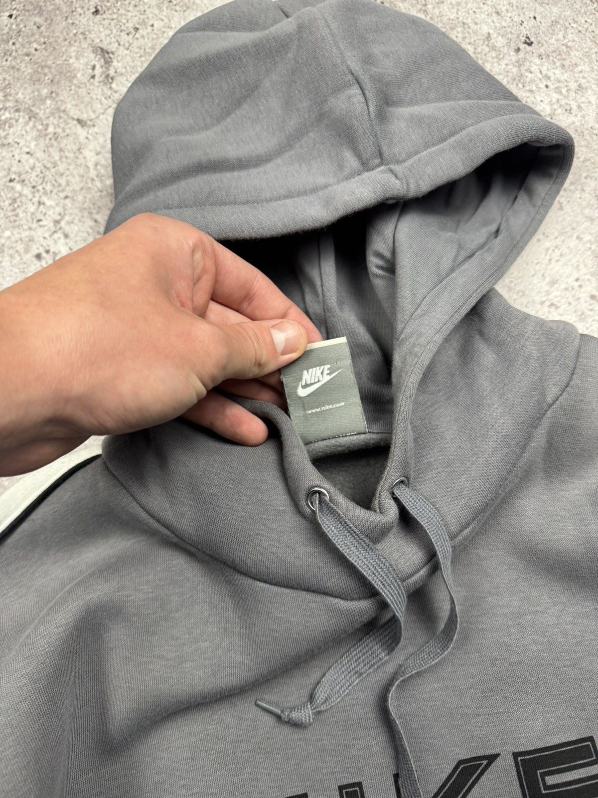 Nike Vintage Nike Big Spellout Logo Hoodie Y2K Drill Japanesse Size US L / EU 52-54 / 3 - 7 Thumbnail