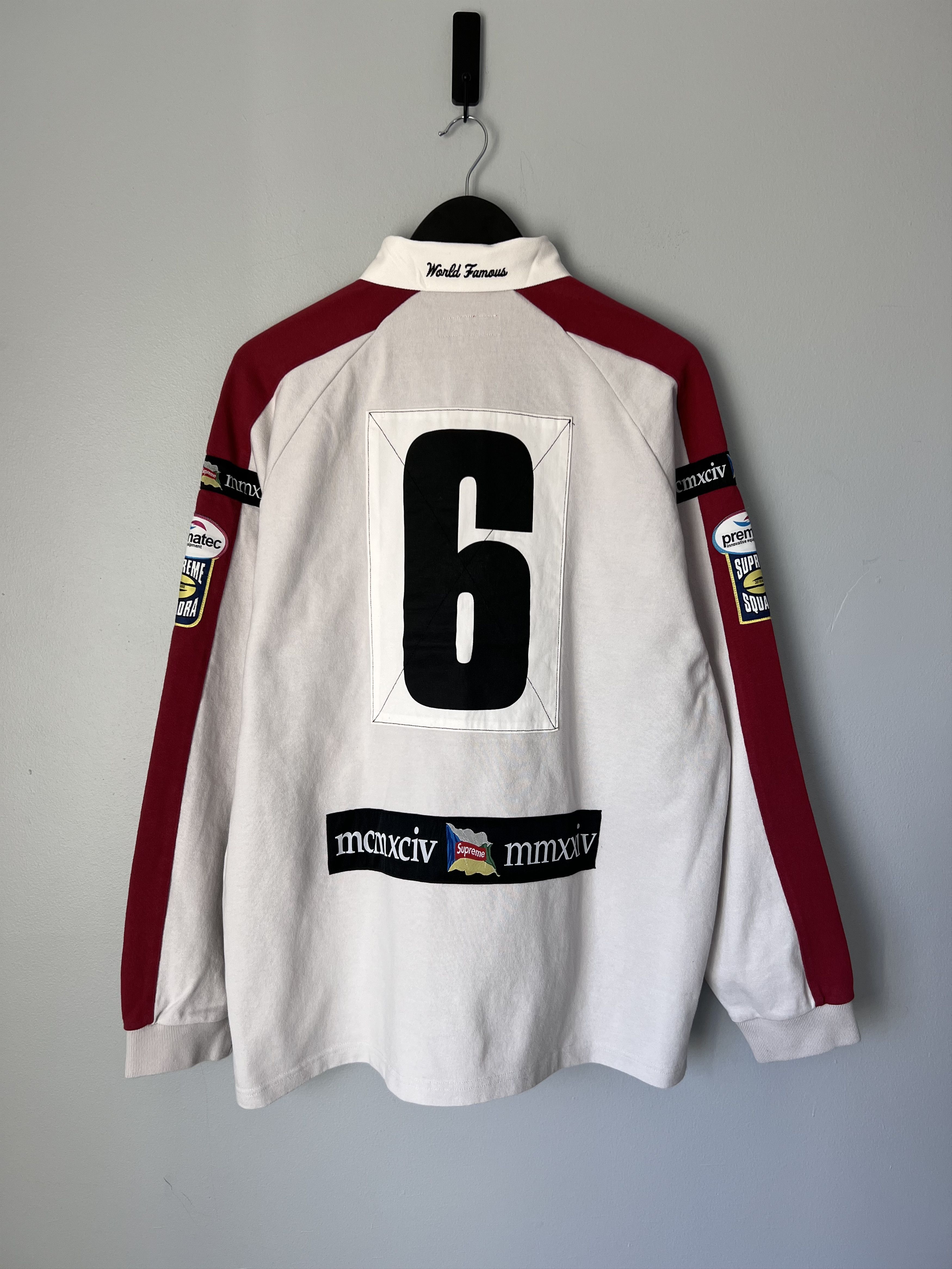 Supreme Supreme Chest Stripe Rugby in Stone Size US L / EU 52-54 / 3 - 6 Thumbnail