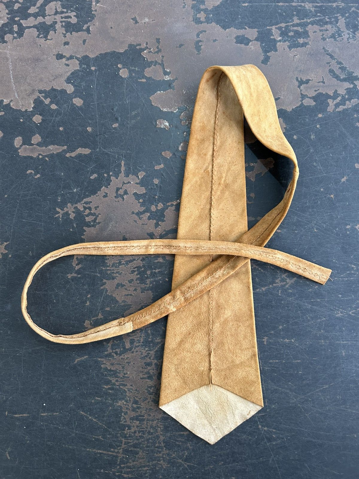 Genuine Leather VINTAGE GENUINE LEATHER TIE Size ONE SIZE - 3 Thumbnail