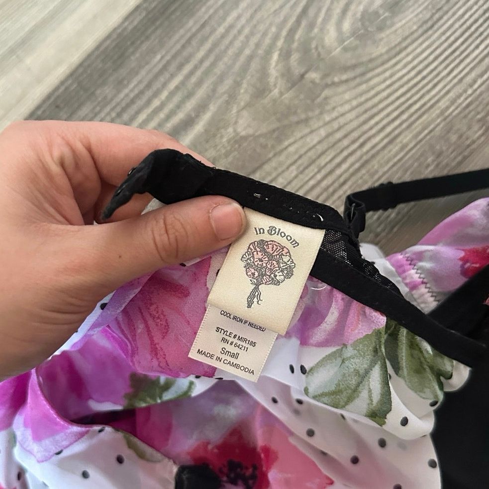 Other in bloom vintage slip bralette top floral polka dot tank Size S / US 4 / IT 40 - 4 Thumbnail