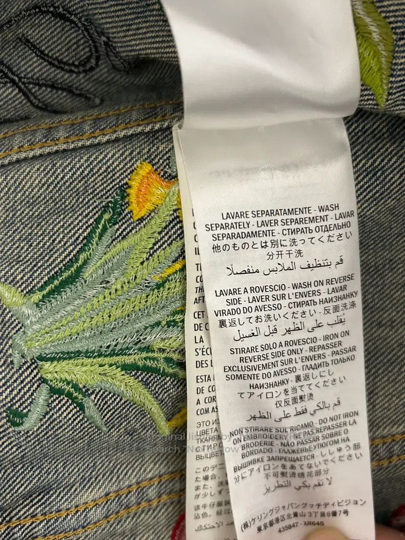 Gucci Gucci Embroidered denim jacket Size S / US 4 / IT 40 - 6 Thumbnail