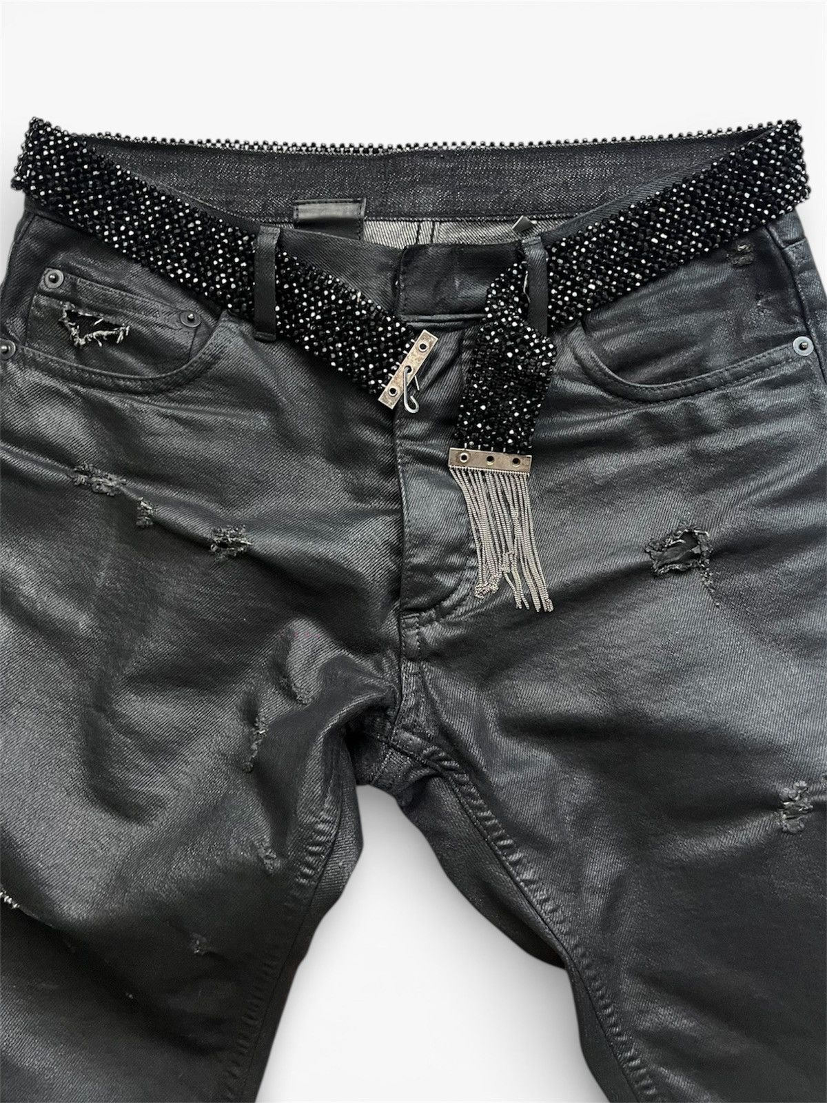 Dior Dior Homme SS04 Strip crystal belt by Hedi Slimane Size ONE SIZE - 2 Thumbnail