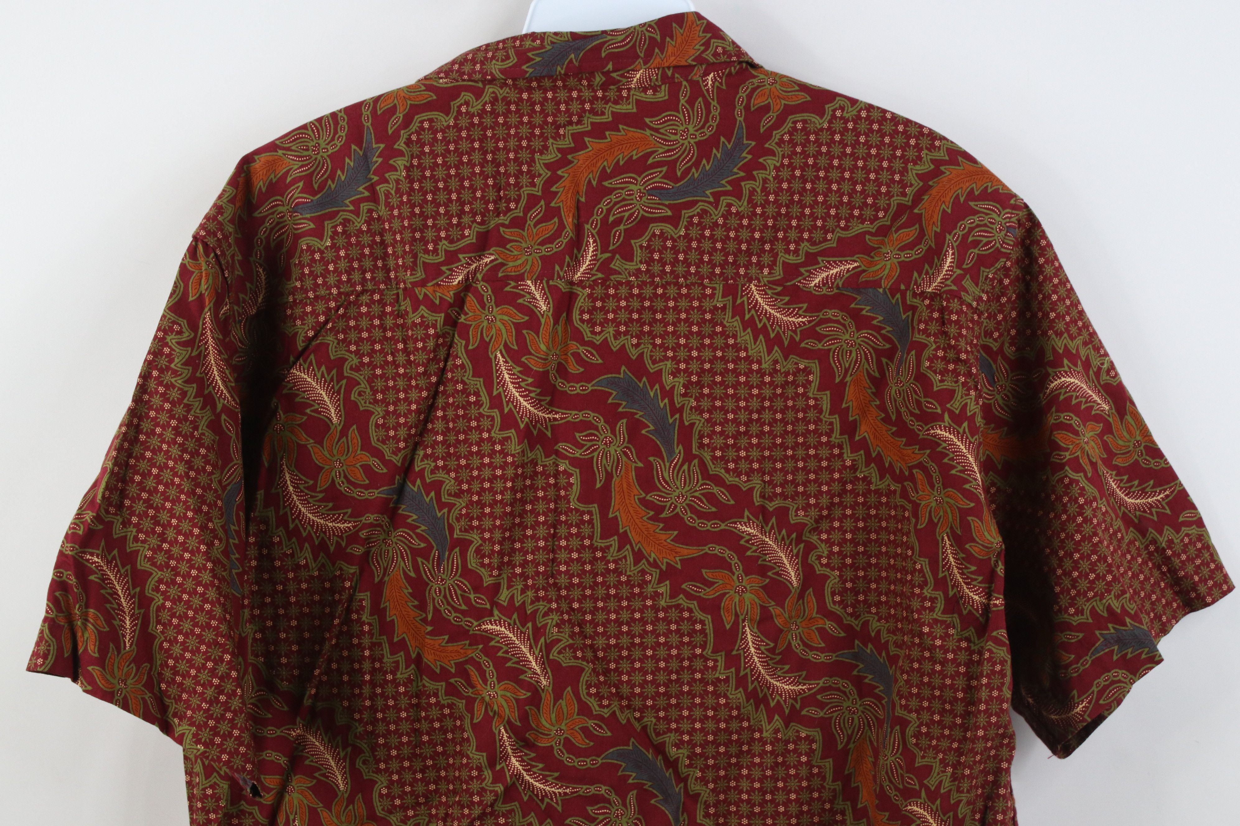 Vintage Vintage 90s Streetwear Paisley Collared Button Shirt Cotton Size US XL / EU 56 / 4 - 9 Thumbnail