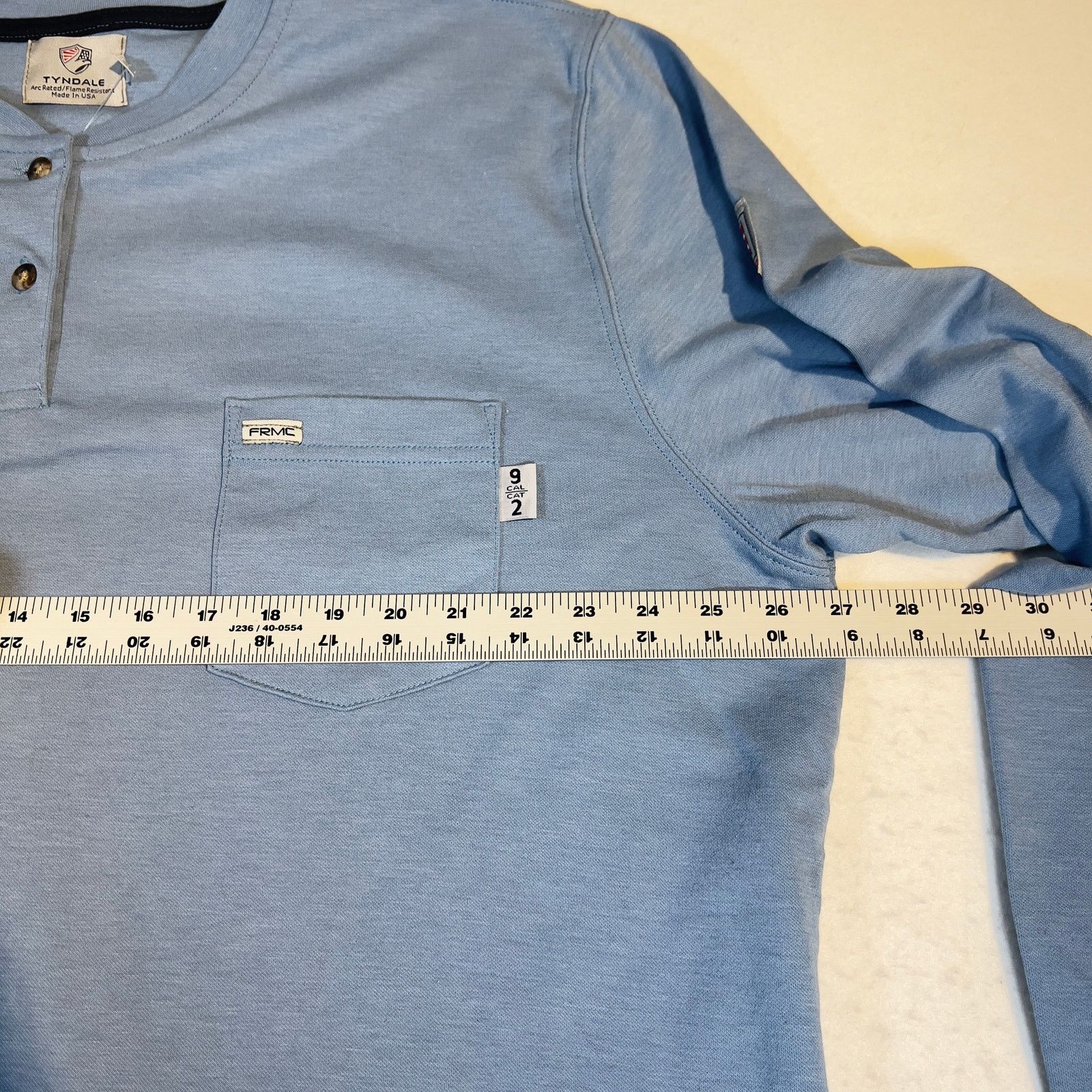 Other Tyndale FRMC Henley Shirt 2X Bl Long Pocket Safety Electric Size US XXL / EU 58 / 5 - 3 Thumbnail
