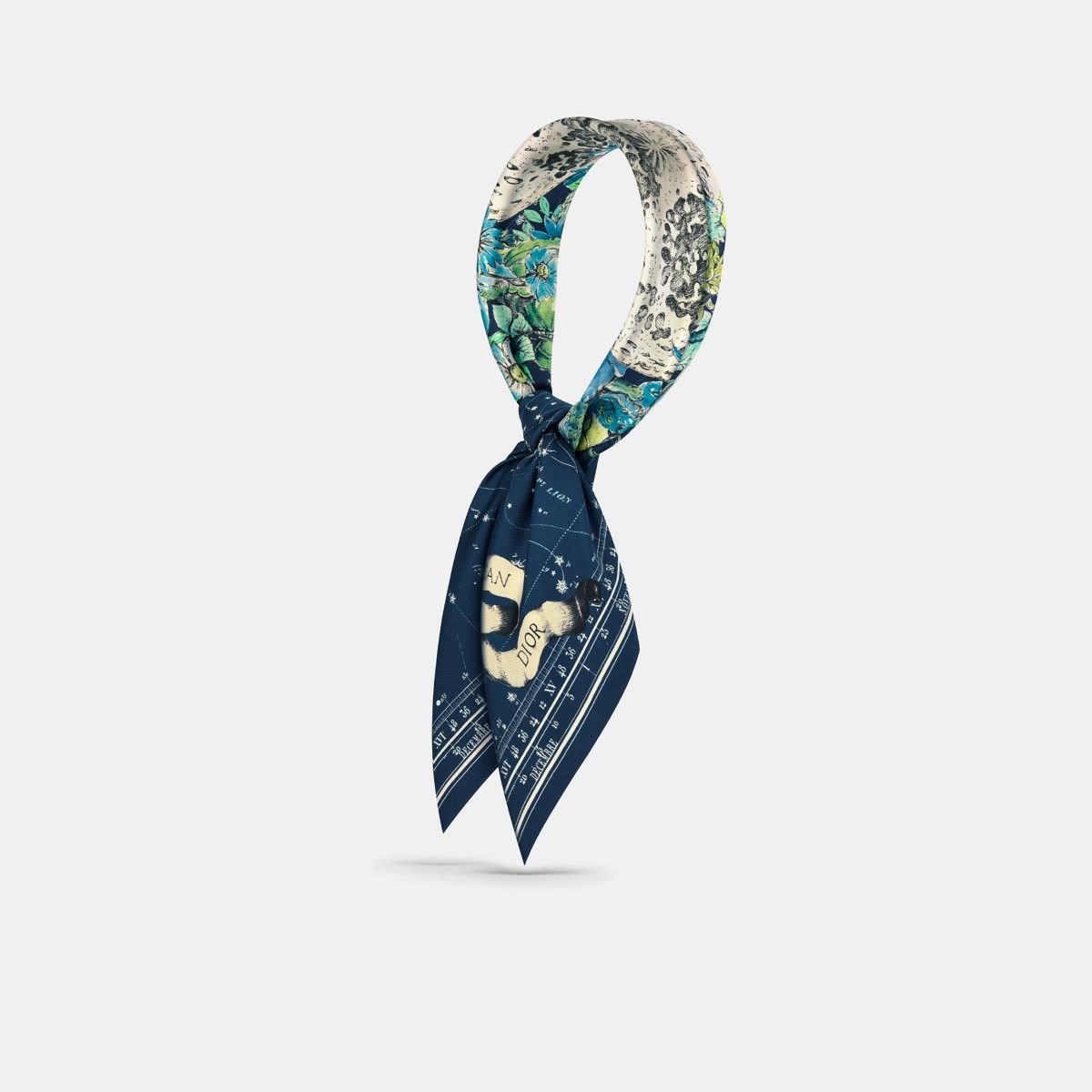 Dior o1bcso1str0226 Size:OS/Zodiac 90 Square Scarf in Nevy Blue Size ONE SIZE - 1 Thumbnail