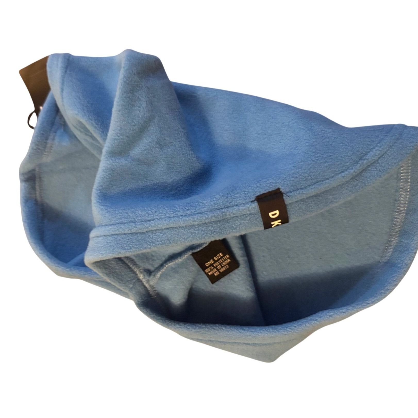 DKNY DKNY Drawstring Polar Fleece Neckwarmer, 1SFM, Blue Size ONE SIZE - 7 Thumbnail