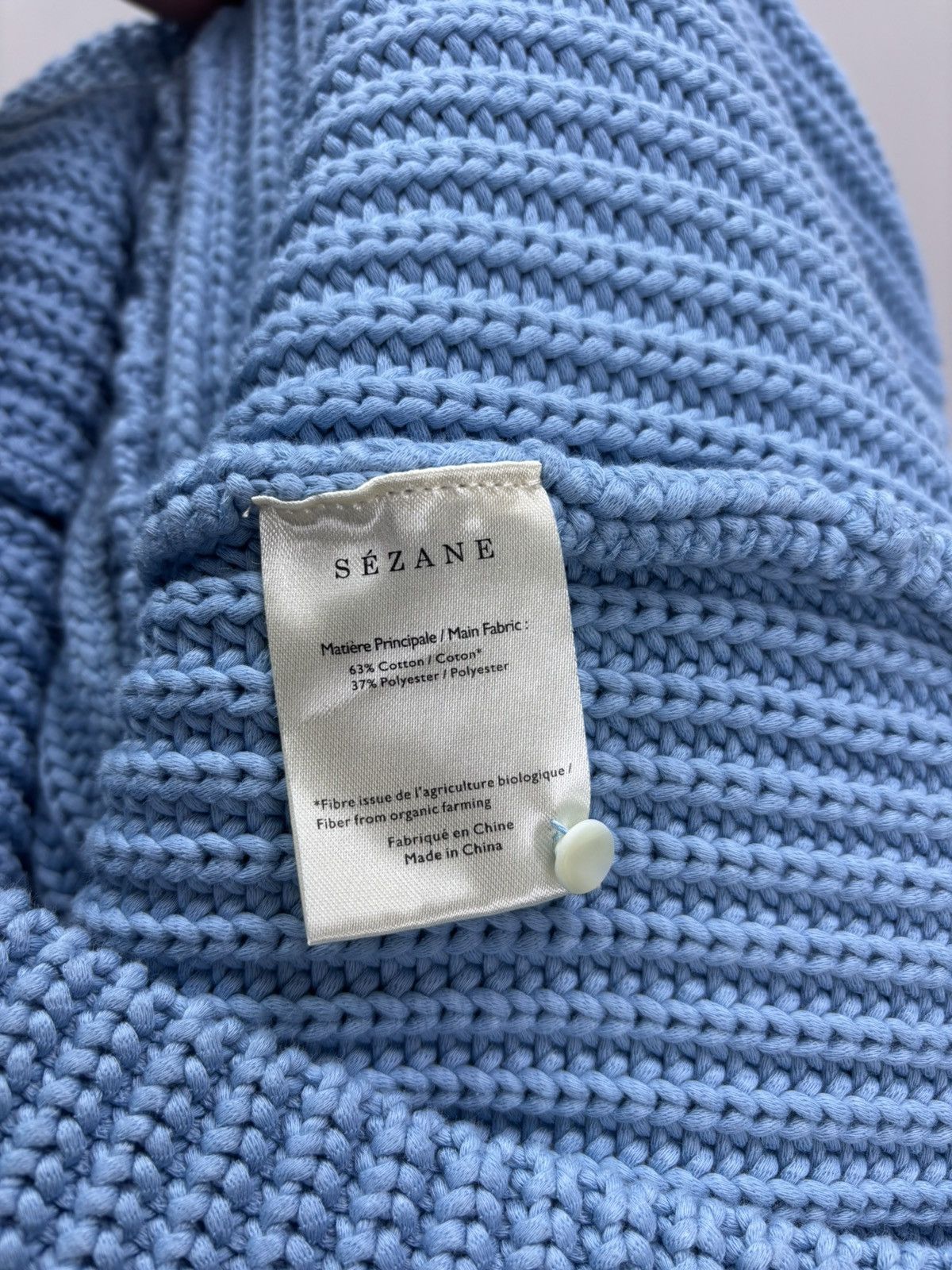 Sezane Womens sweater Sezane Size S Color Blue Size S / US 4 / IT 40 - 12 Thumbnail