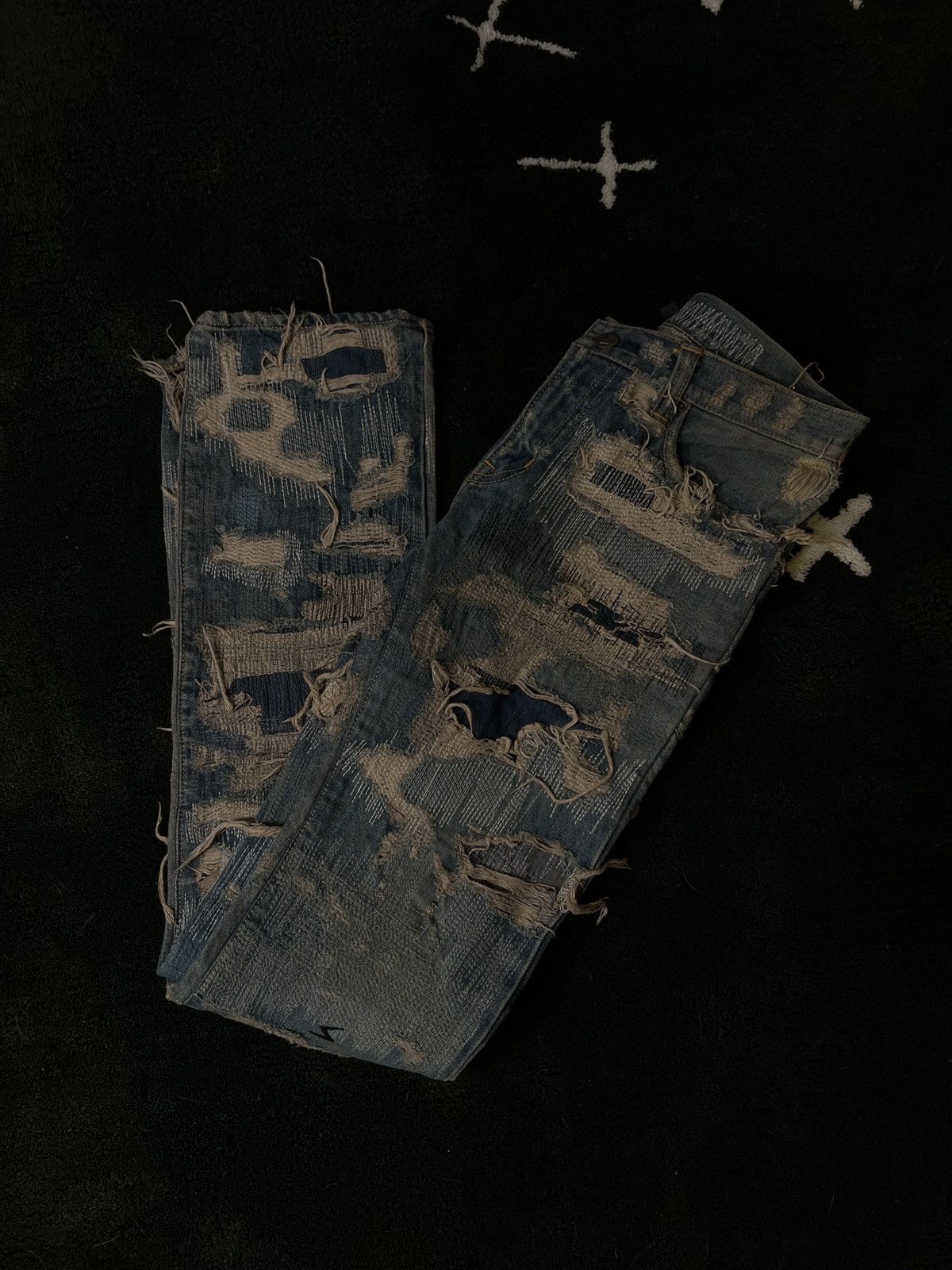 Undercover AW05 - “Arts & Craft” 85 Denim Blue Pants Size US 32 / EU 48 - 9 Thumbnail