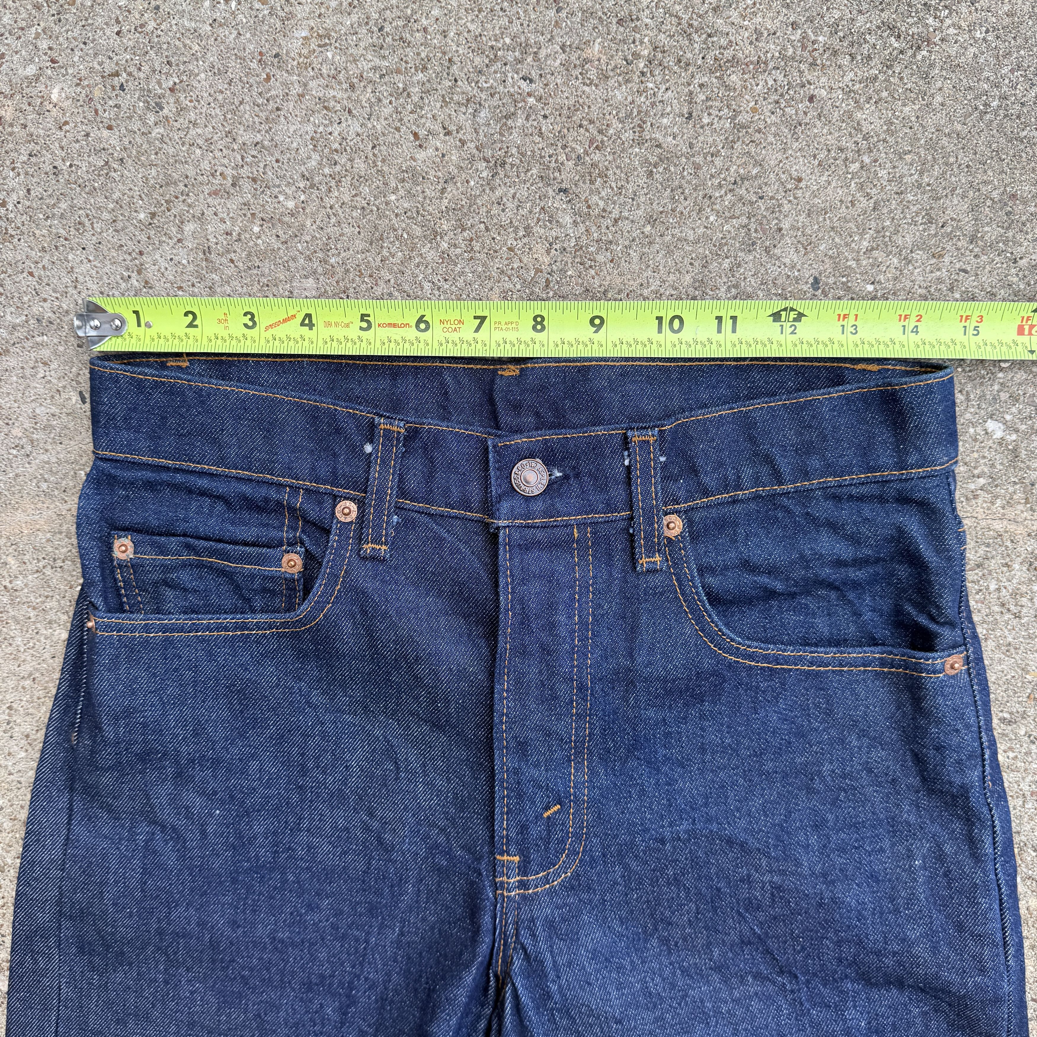 Levi's Vintage 80s Levis 505 Blue Zipper fly Denim Made USA Size US 29 - 6 Thumbnail