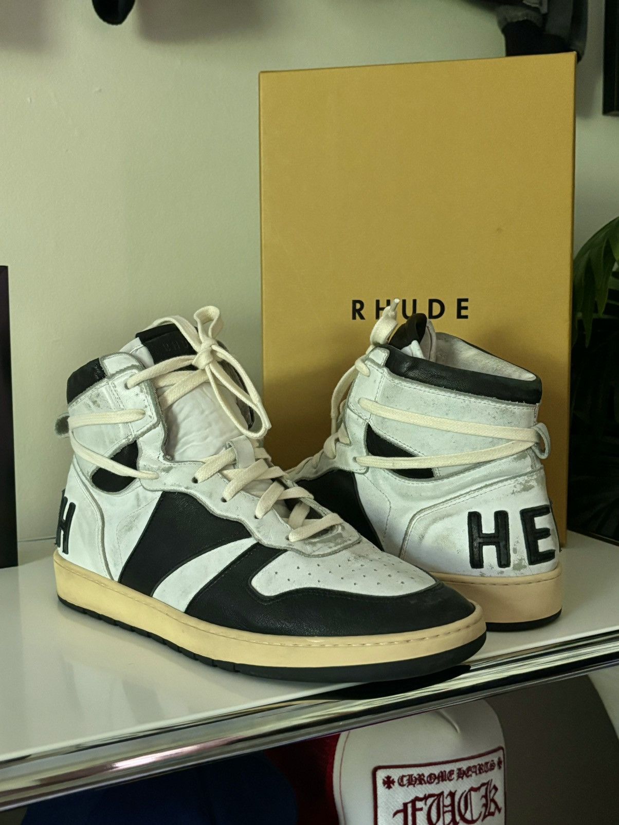 Rhude RHUDE RECESS “HELL YEAH” SNEAKERS | Grailed